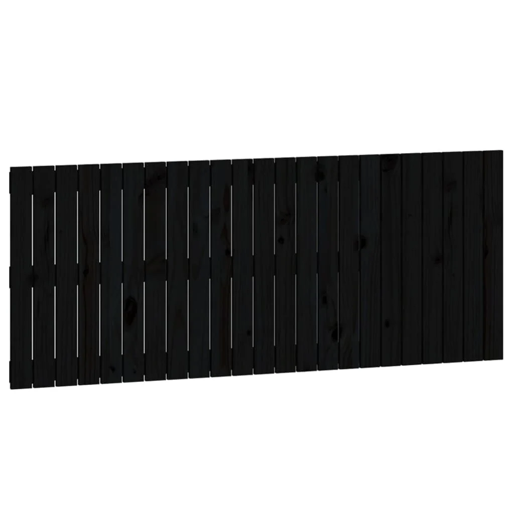 Wezgłowie łóżka Czarny 147 x 60 cm Pine Wood vidaXL
