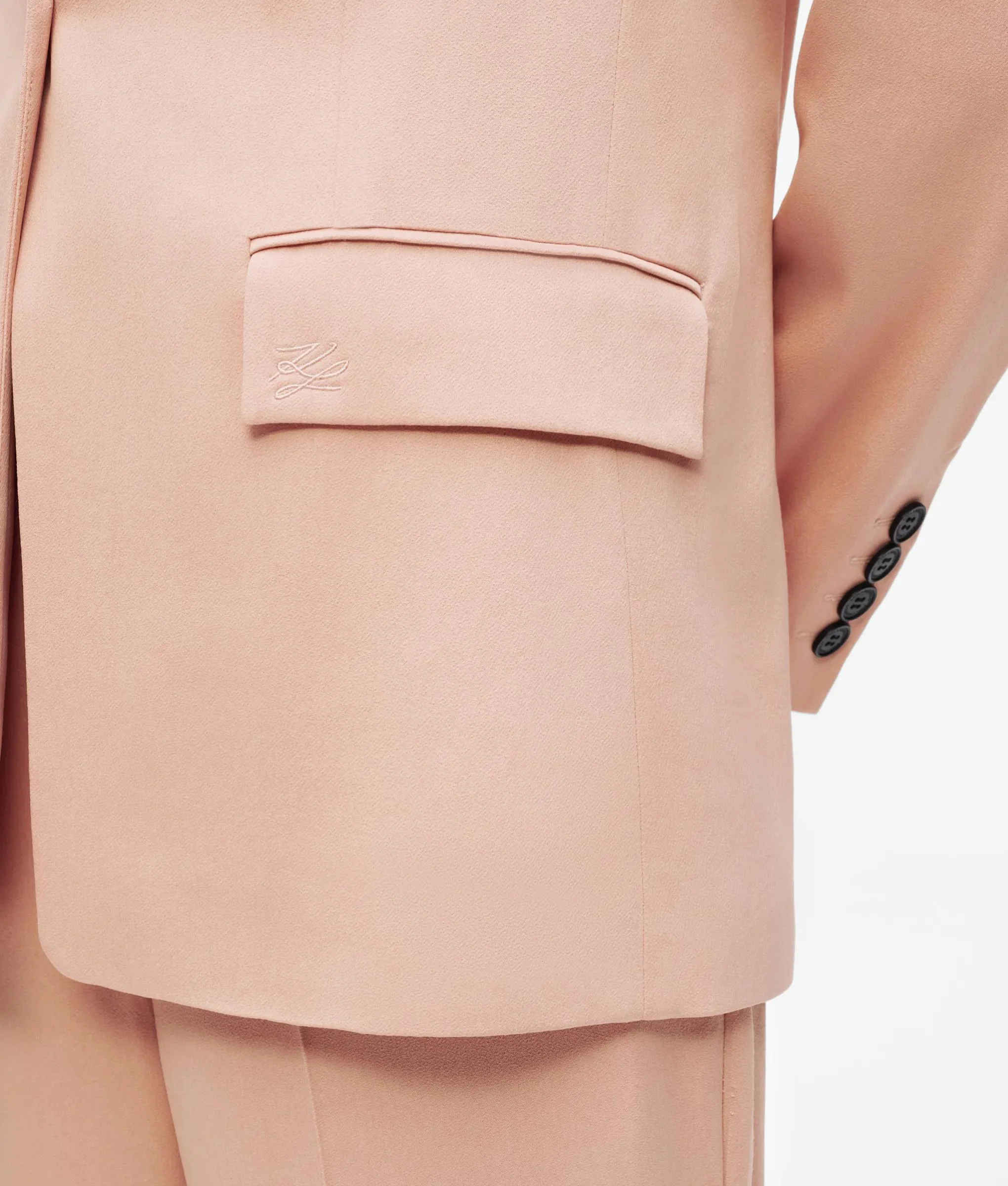 Blazer en mélange de satin