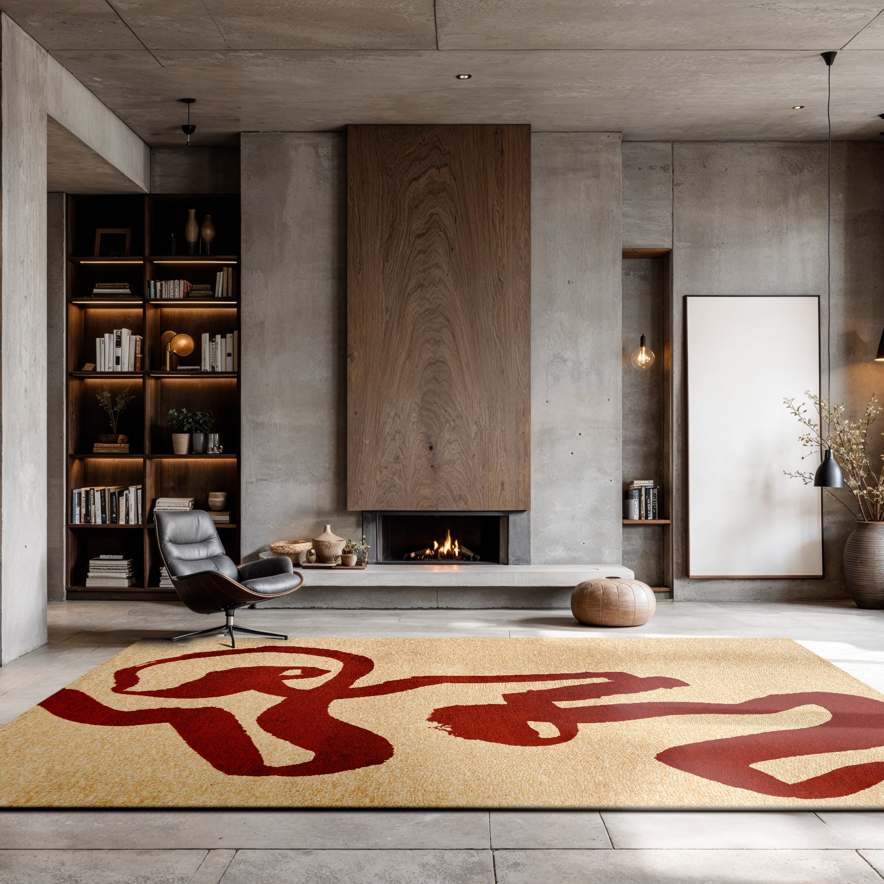 Louis de Poortere Ribbon Vloerkleed 280 x 390 cm - Red