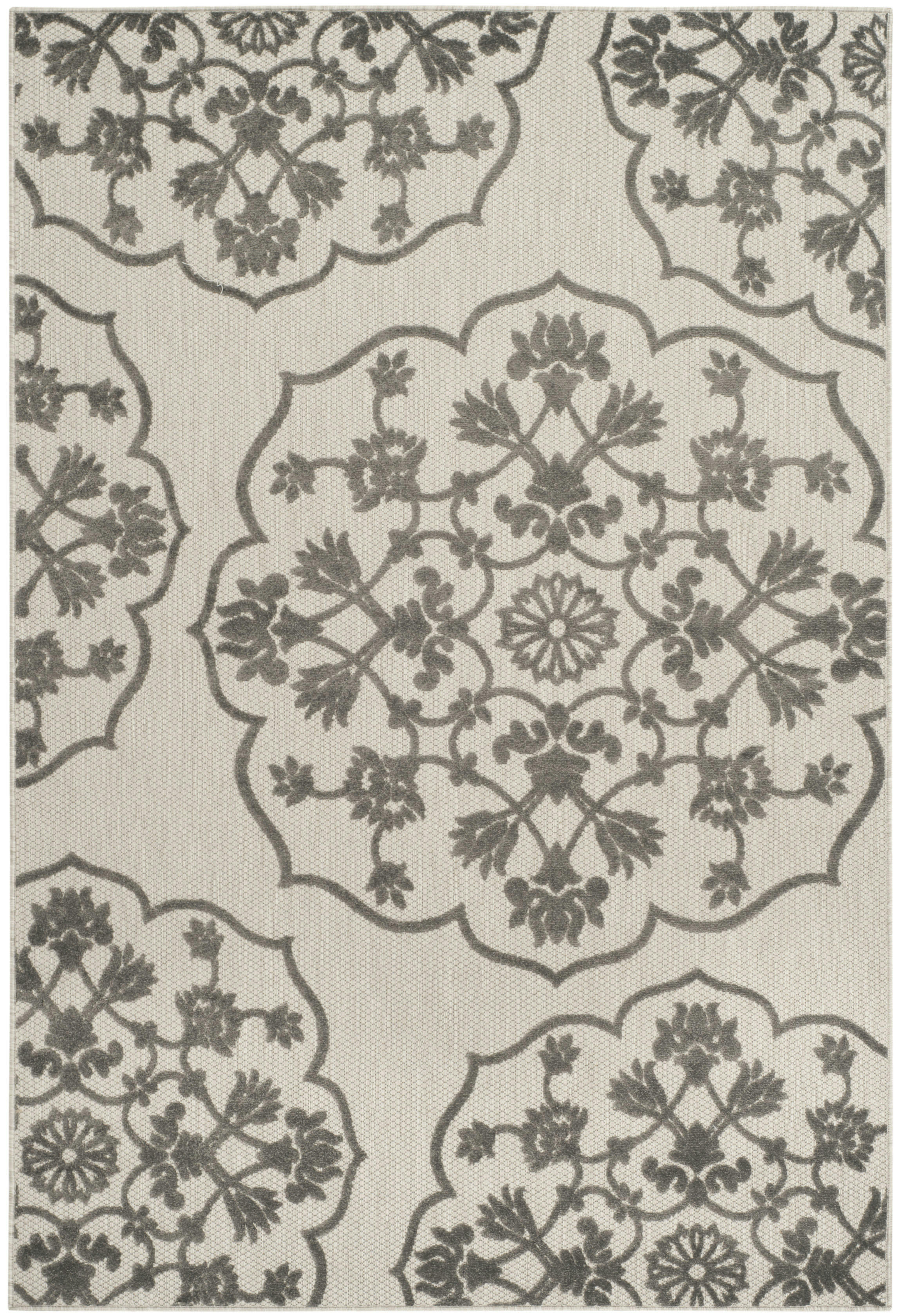 COTTAGE - Tapis de salon interieur en crème & gris, 160 x 231 cm