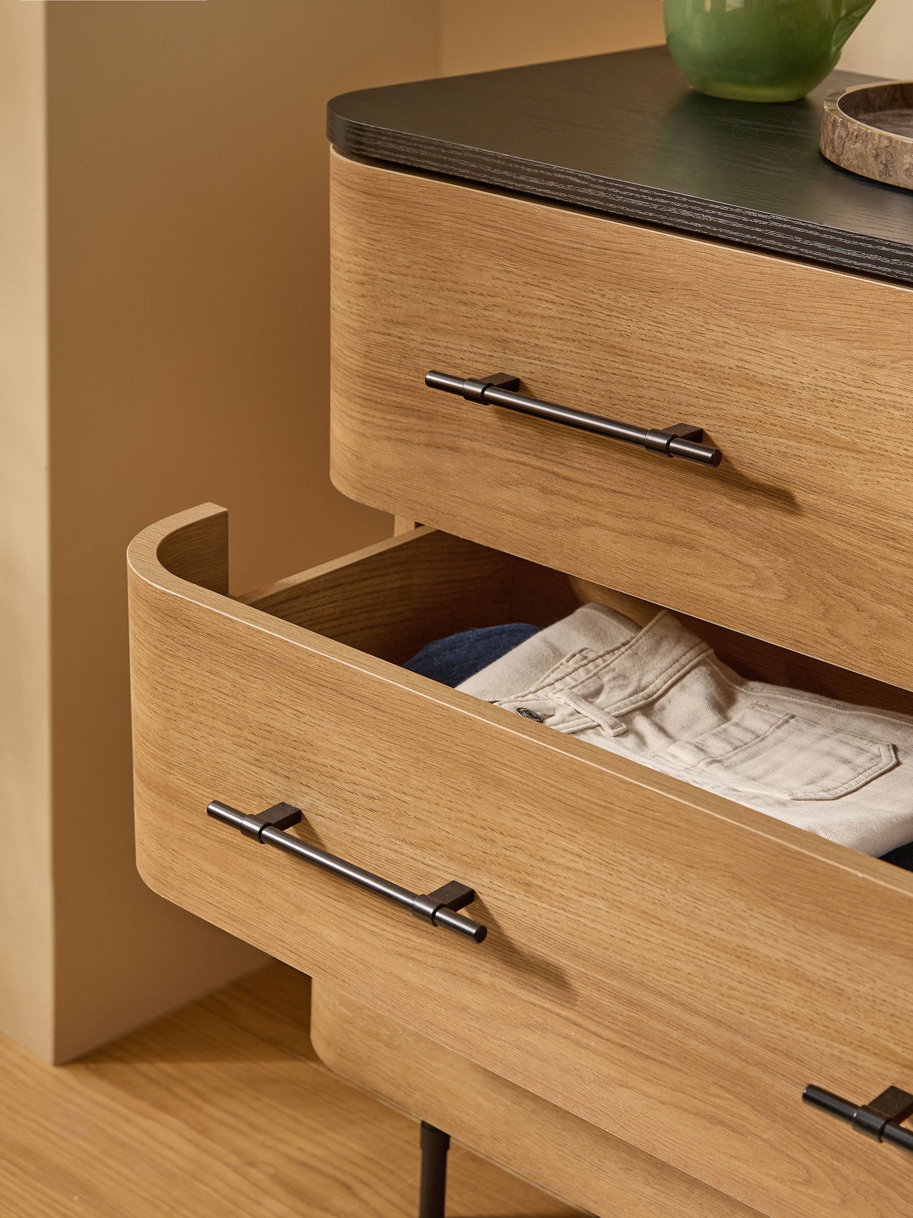 Oak Effect Zeke 3 Drawer Chest of Drawer