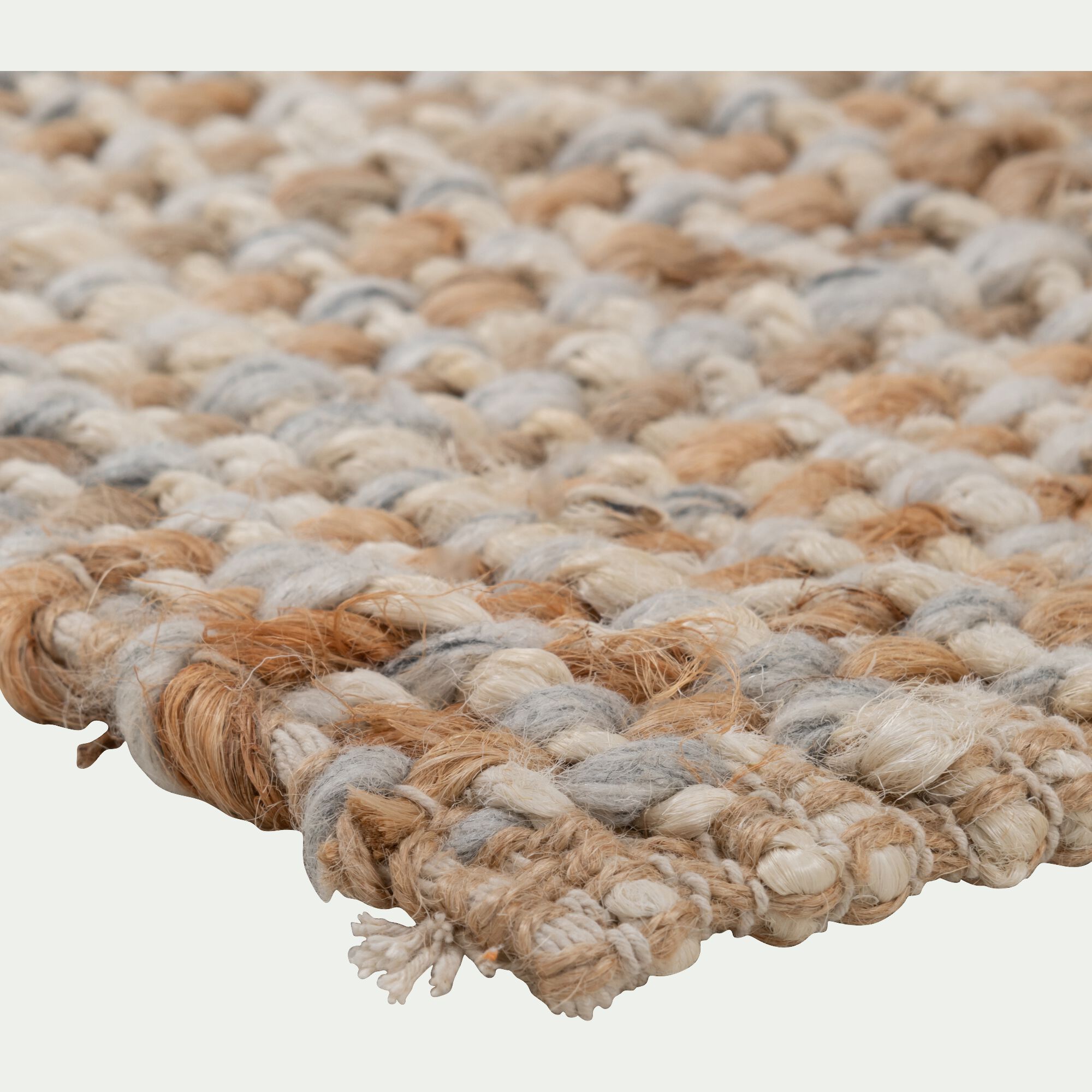NIOLON - Tapis tressé en jute - naturel 200x290cm