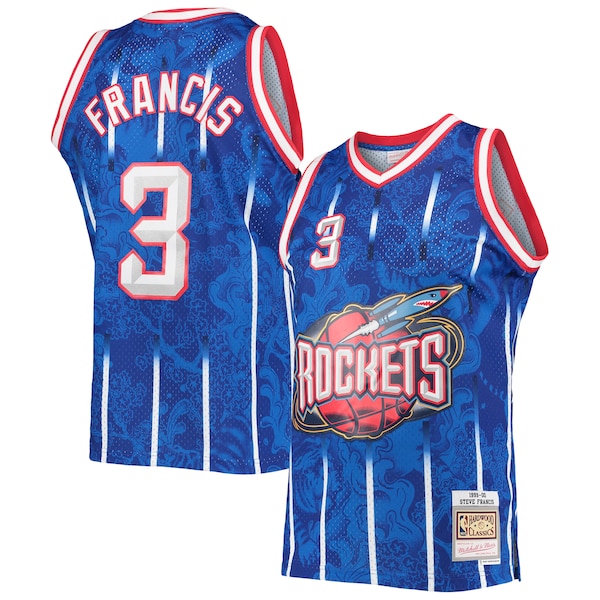 Steve Francis Houston Rockets Hardwood Classics 1999/00 Lunar New Year Swingman Jersey - Blue