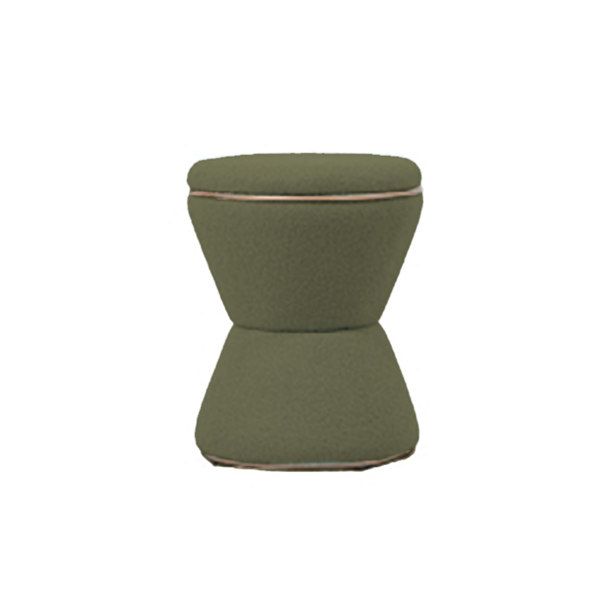 Leitmotiv poef Gustar - groen - 38.5x38.5x43cm