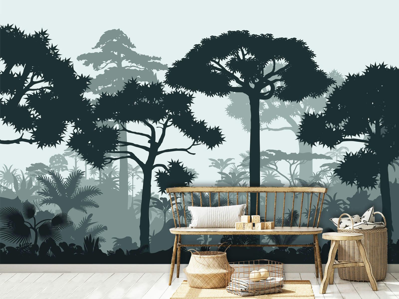 - Papier peint panoramique adhésif Douanier Rousseau 3m50x2m50