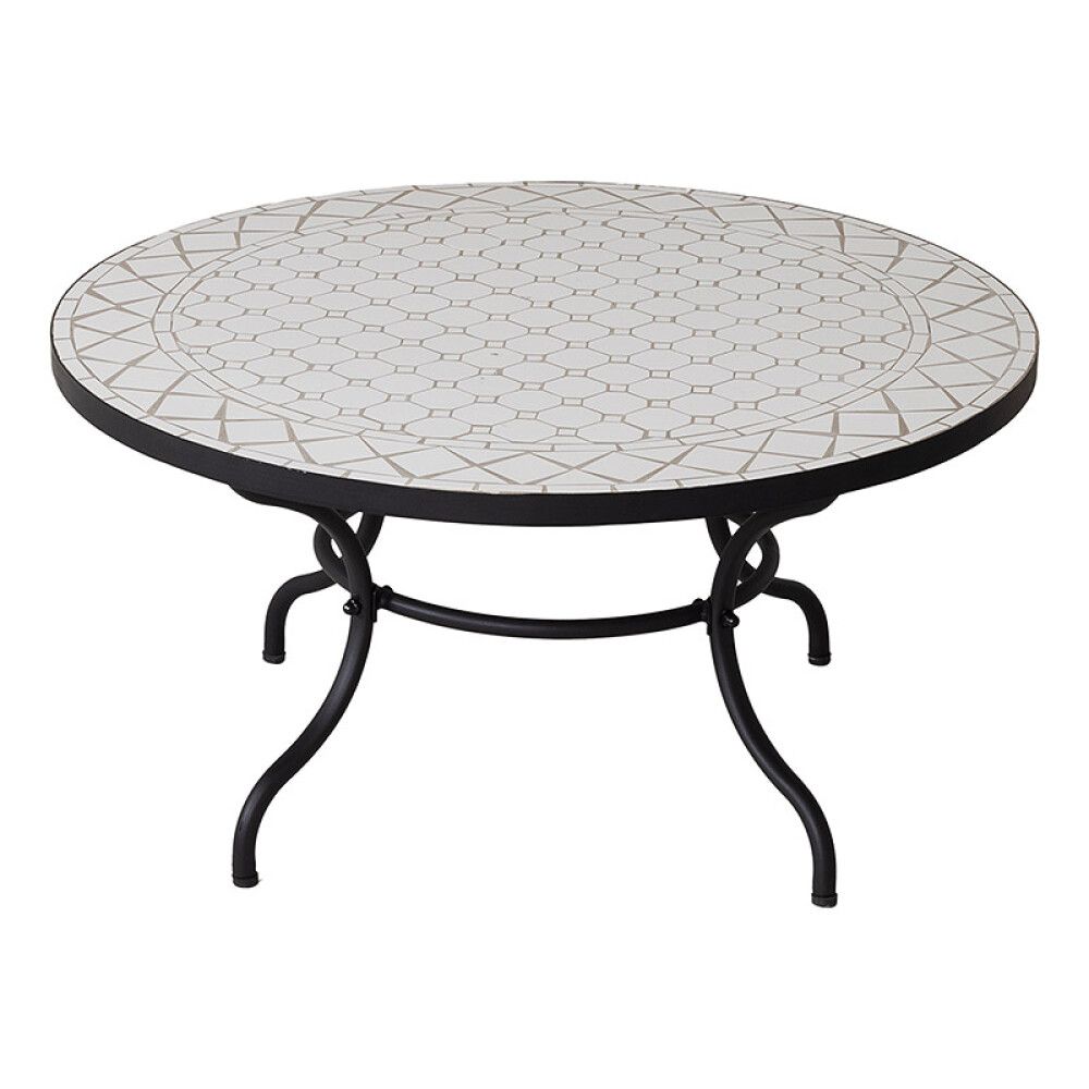 LOUNGEBORD SUNFUN MOSAIKK 80X40CM SVART/HVIT
