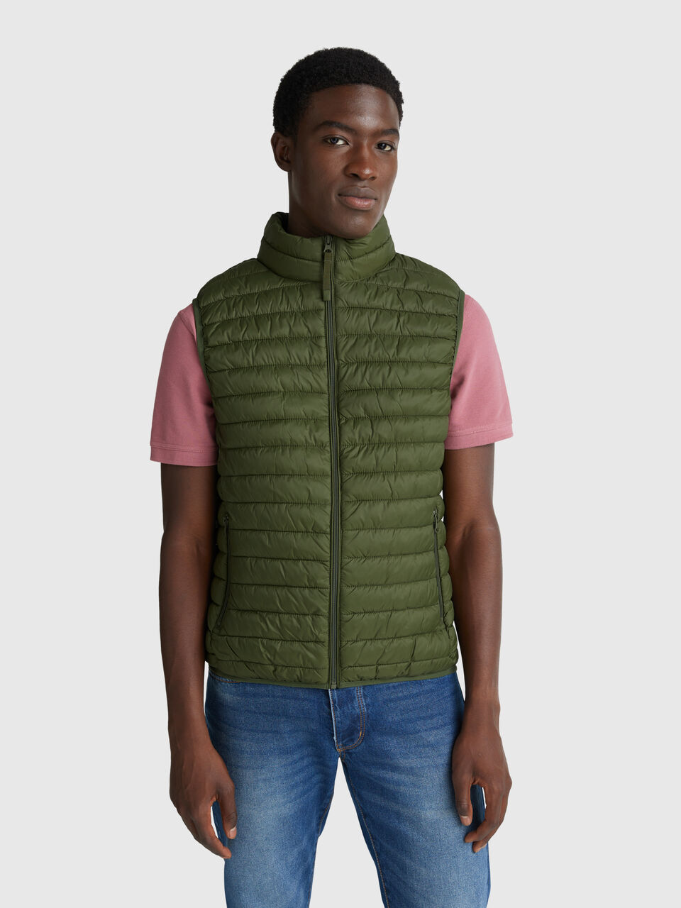 Regular fit padded vest