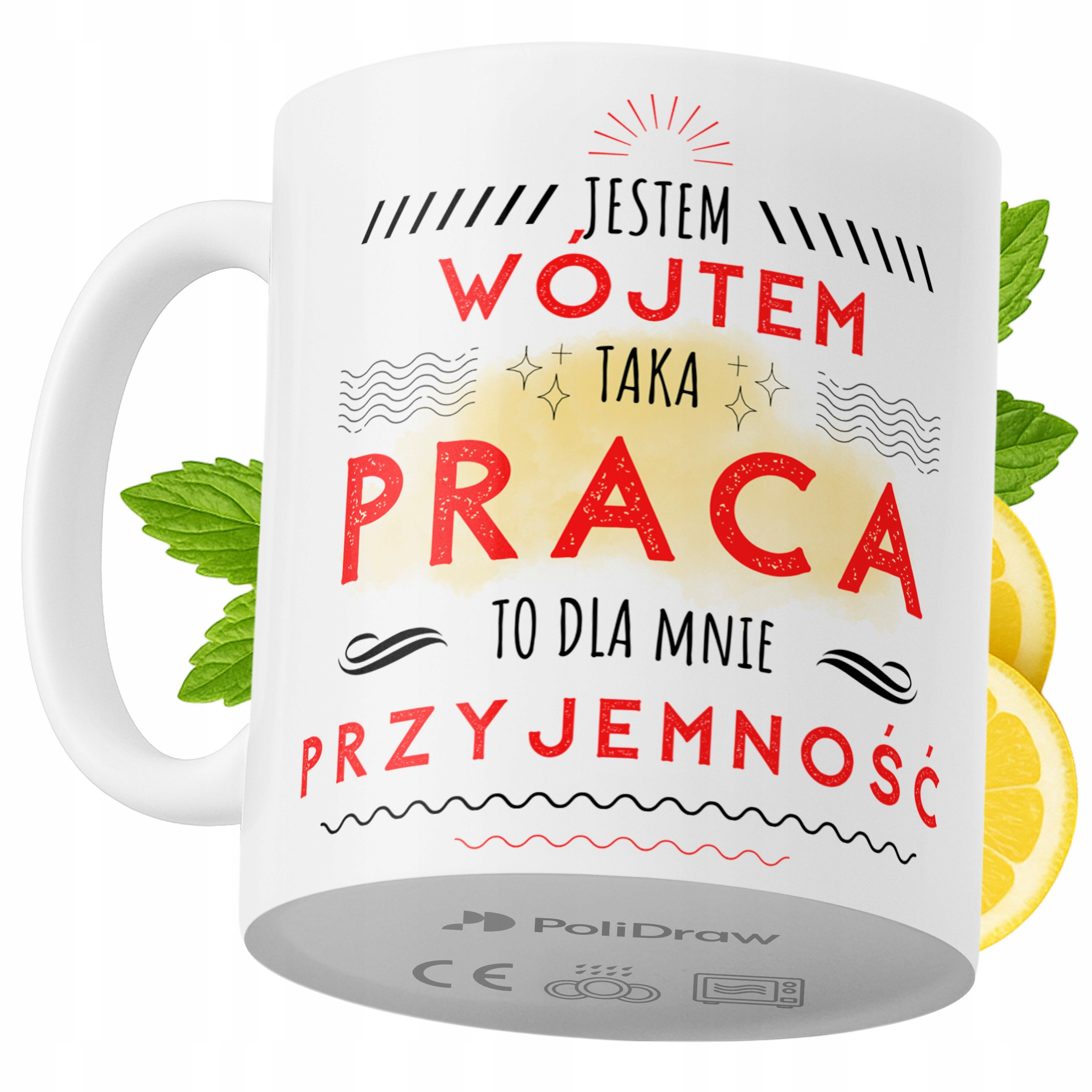 Kubek Dla Wójta na Prezent z Nadrukiem ze Zdjęciem 330 ml PoliDraw