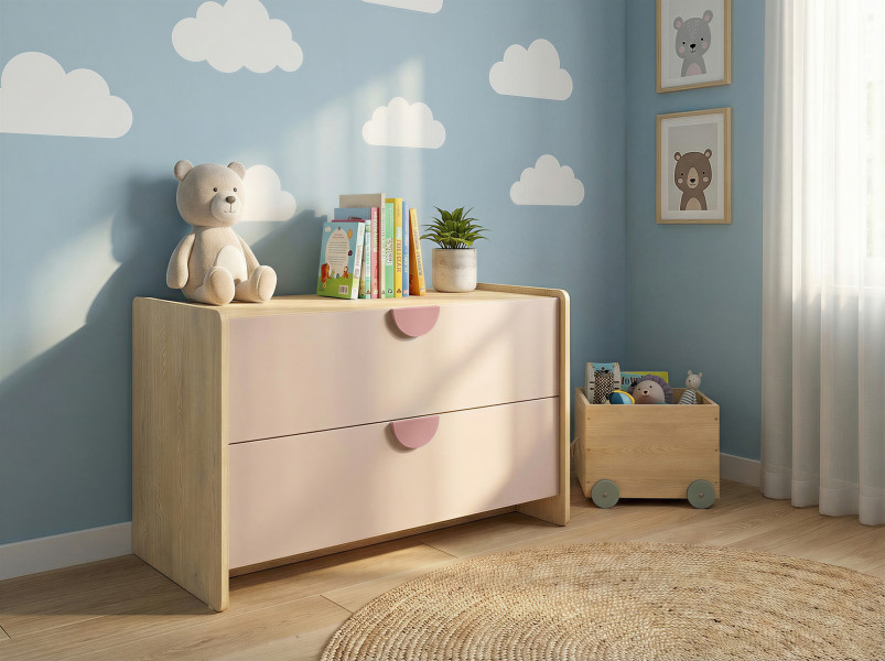 Mała komoda 93 cm z szufladami LOLLIE