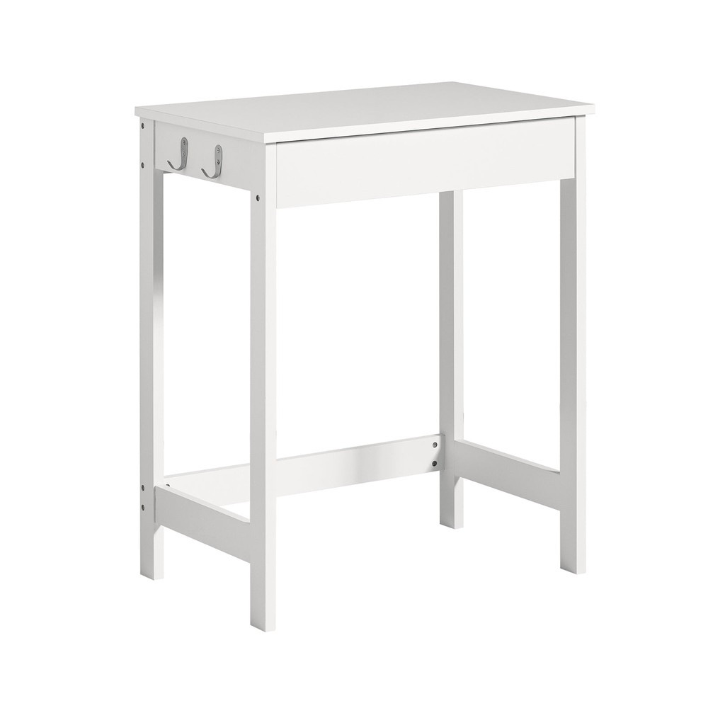 SoBuy Biurko komputerowe z jedną szufladą Biały 60x40x76cm FWT43-W