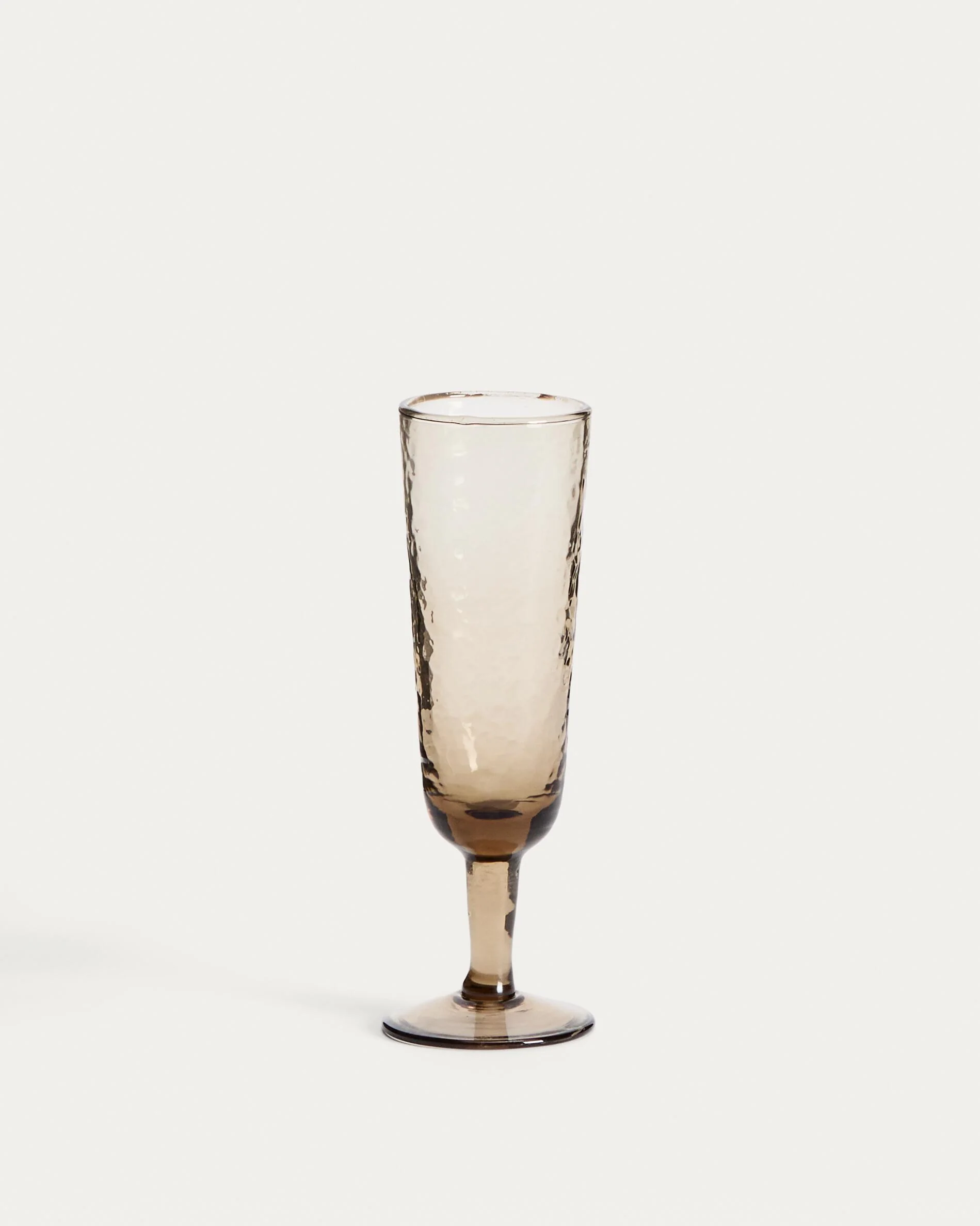 Sileia wine glass made of brown recycled glass