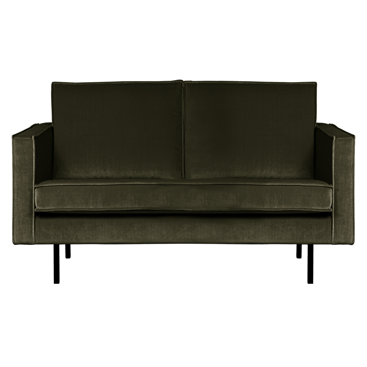 WOOOD 2-zits bank Rodeo - Velvet - Donkergroen - 85x150x86