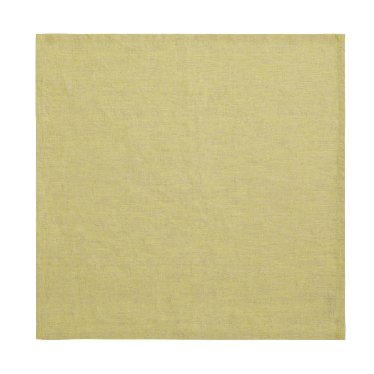 CHAMBRAY - Serviette en lin vert 45x45