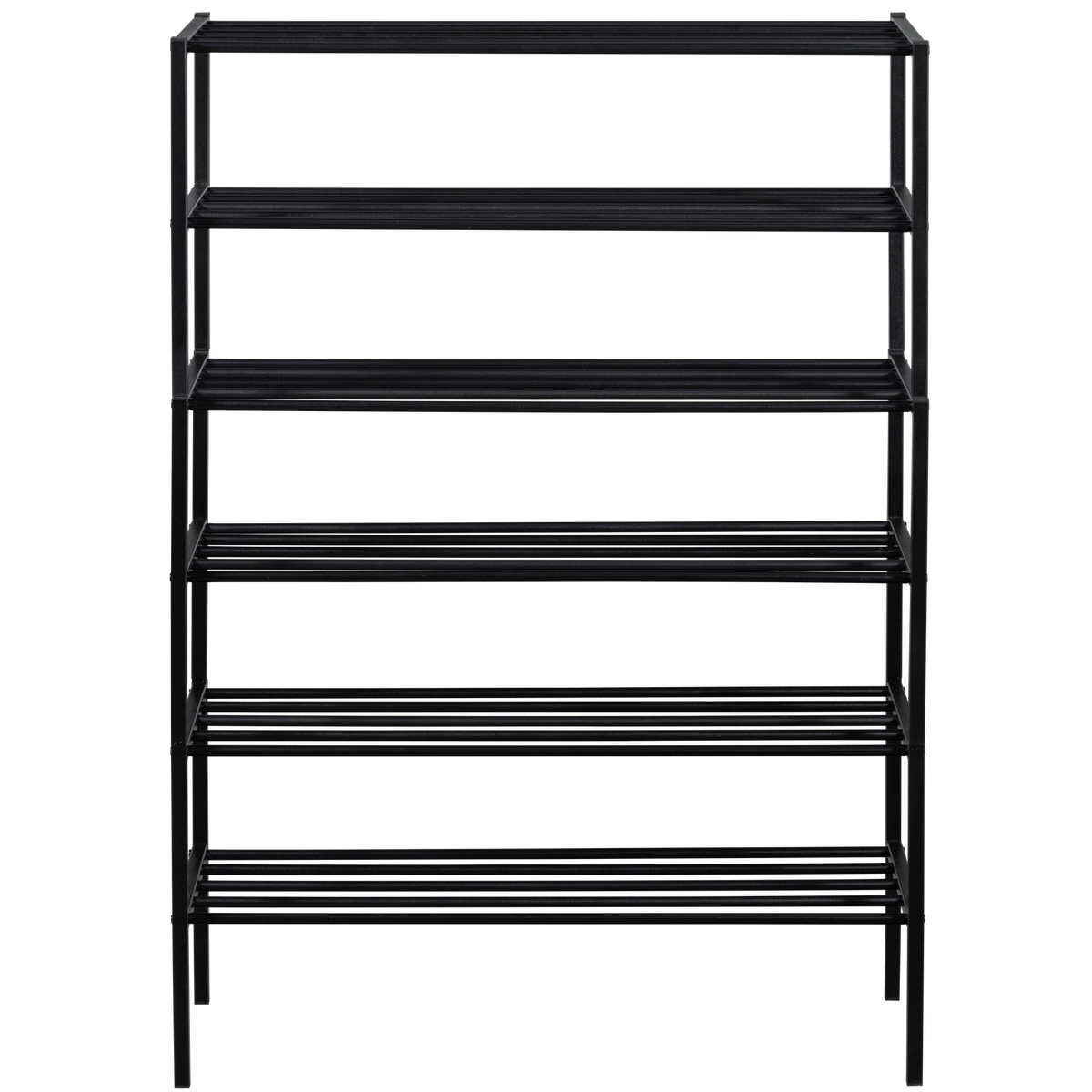 WOOOD schoenenrek Ferro - Metaal - Zwart - 120x85x35