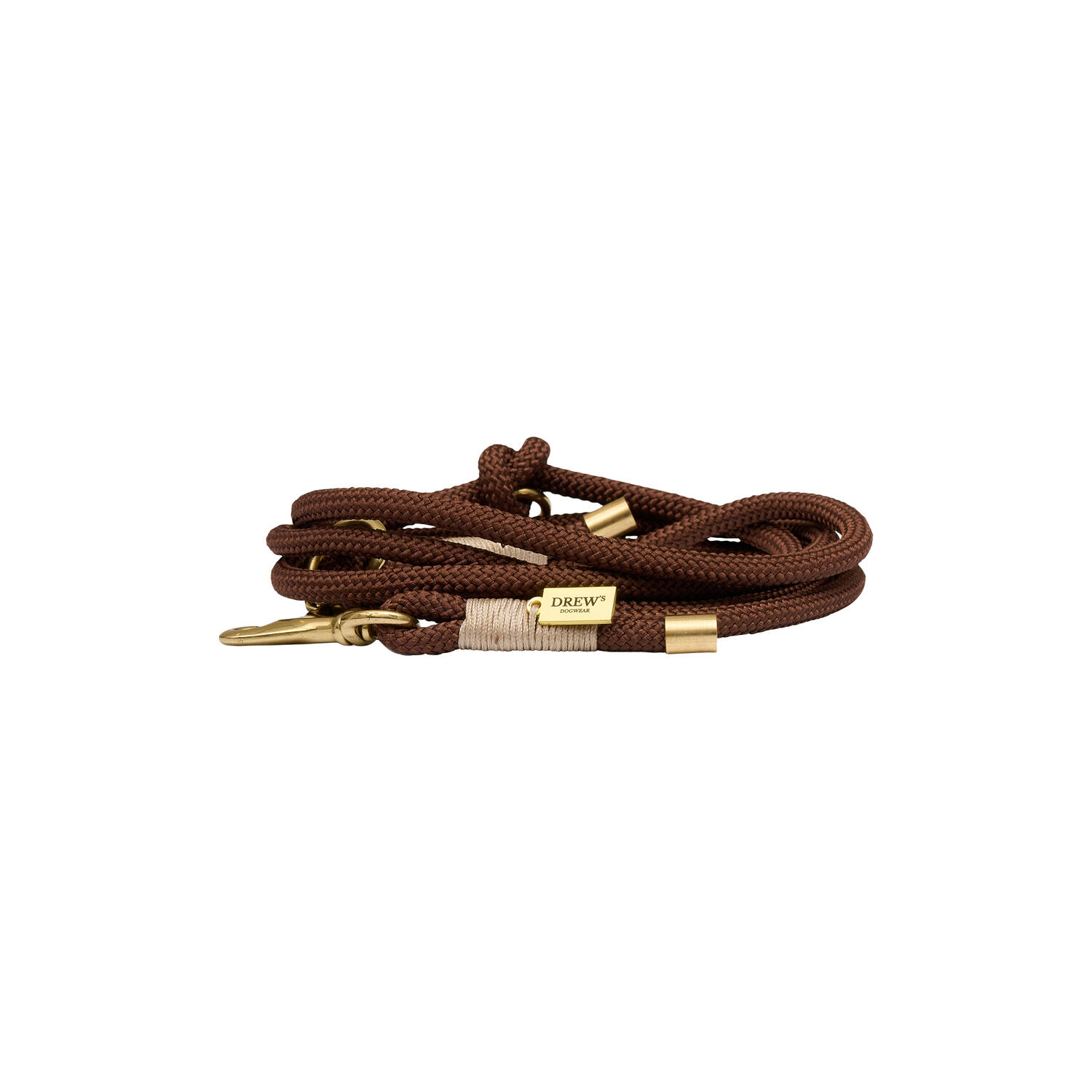 Just&eacute;rbar og blød rebline hvalp, espresso brown