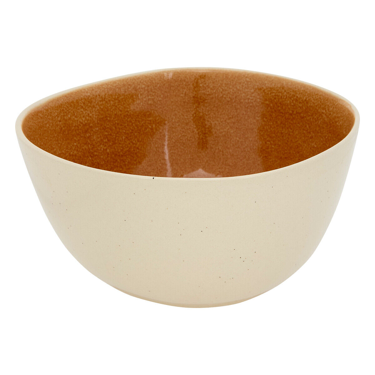 Saladeira WONJA castanho em porcelana 26cm