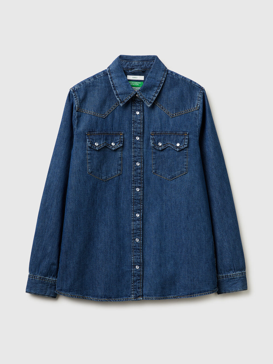 Western denim shirt