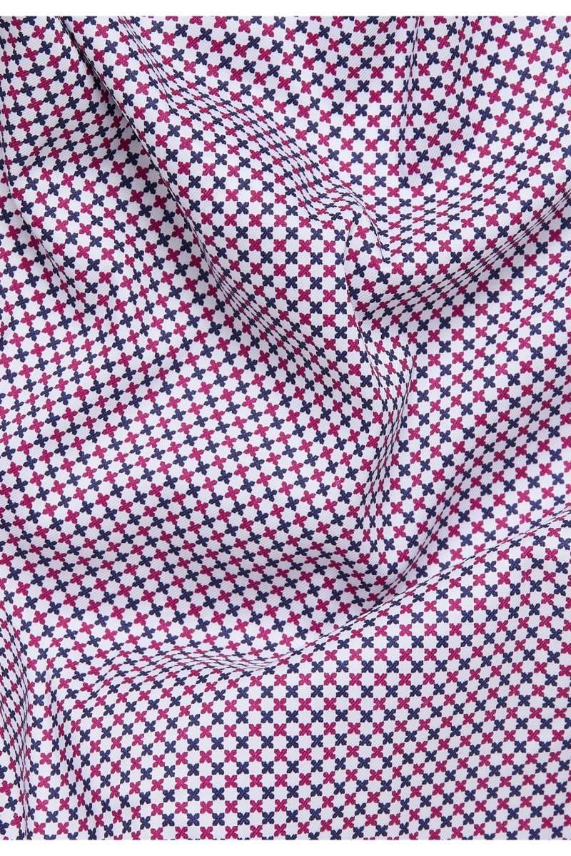 ETERNA Performance Super Slim Tencel Hemd rot, Bedruckt