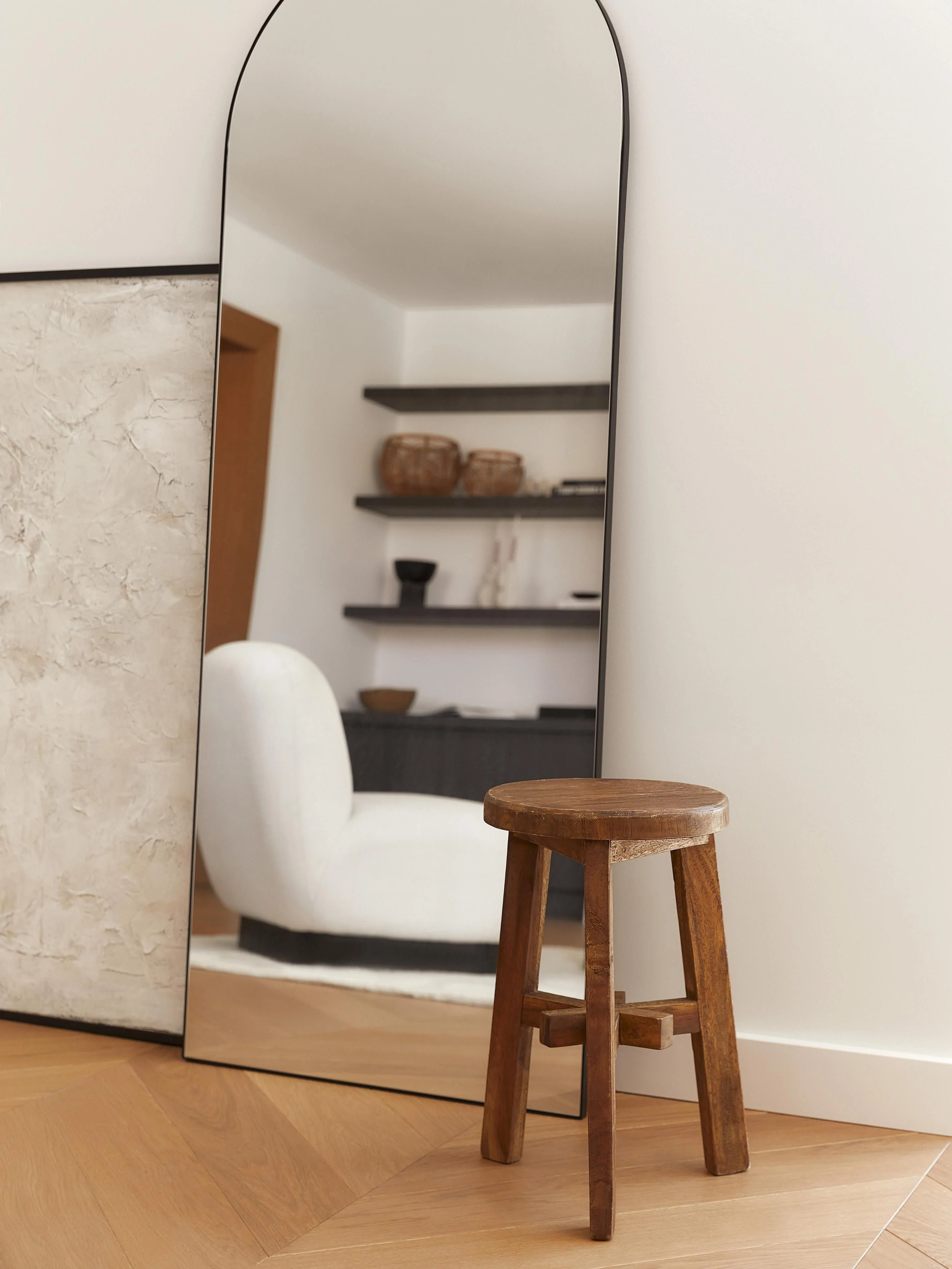 Hocker Dingklik aus Akazienholz