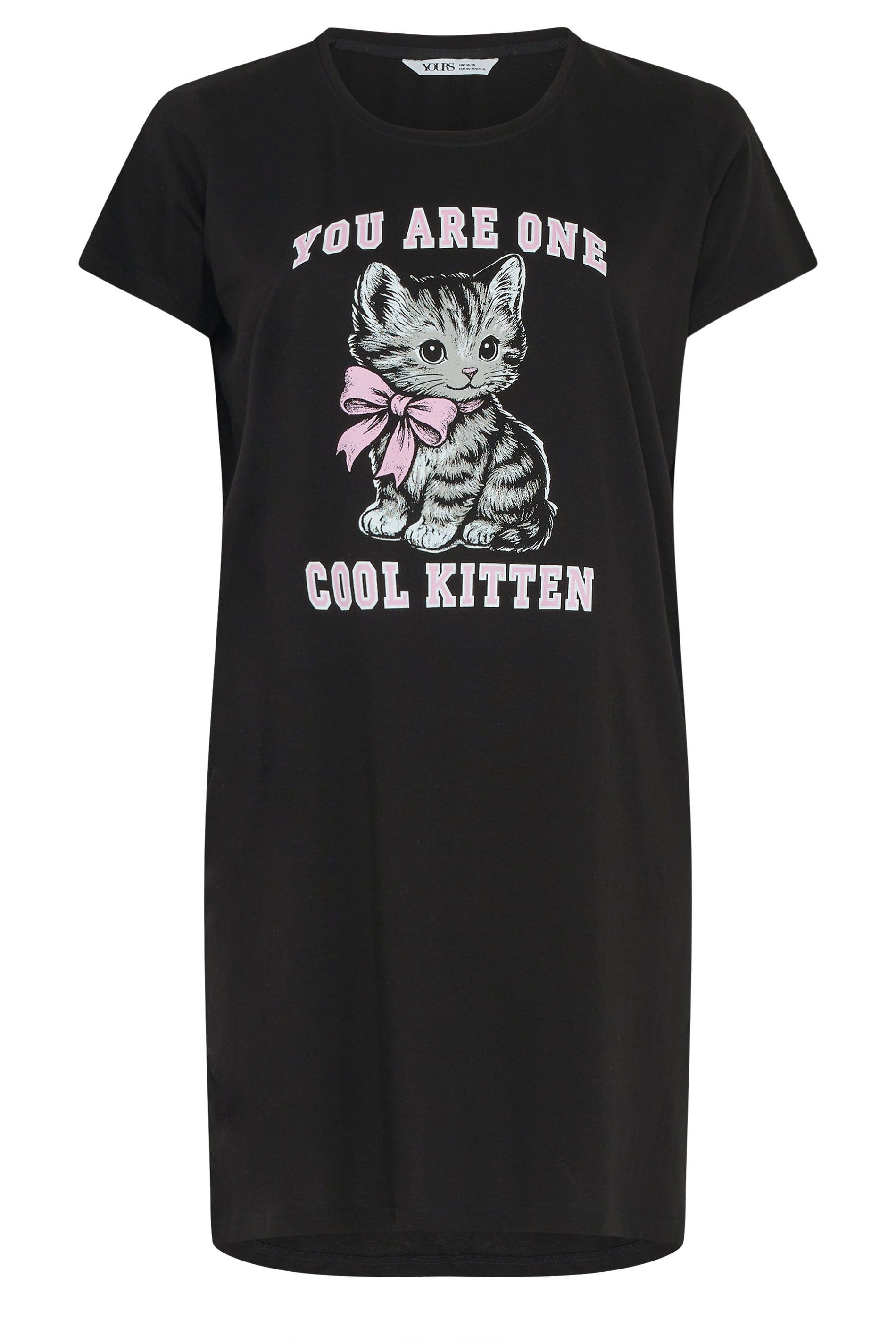 Yours Kitten Dipped Back Nightdress
