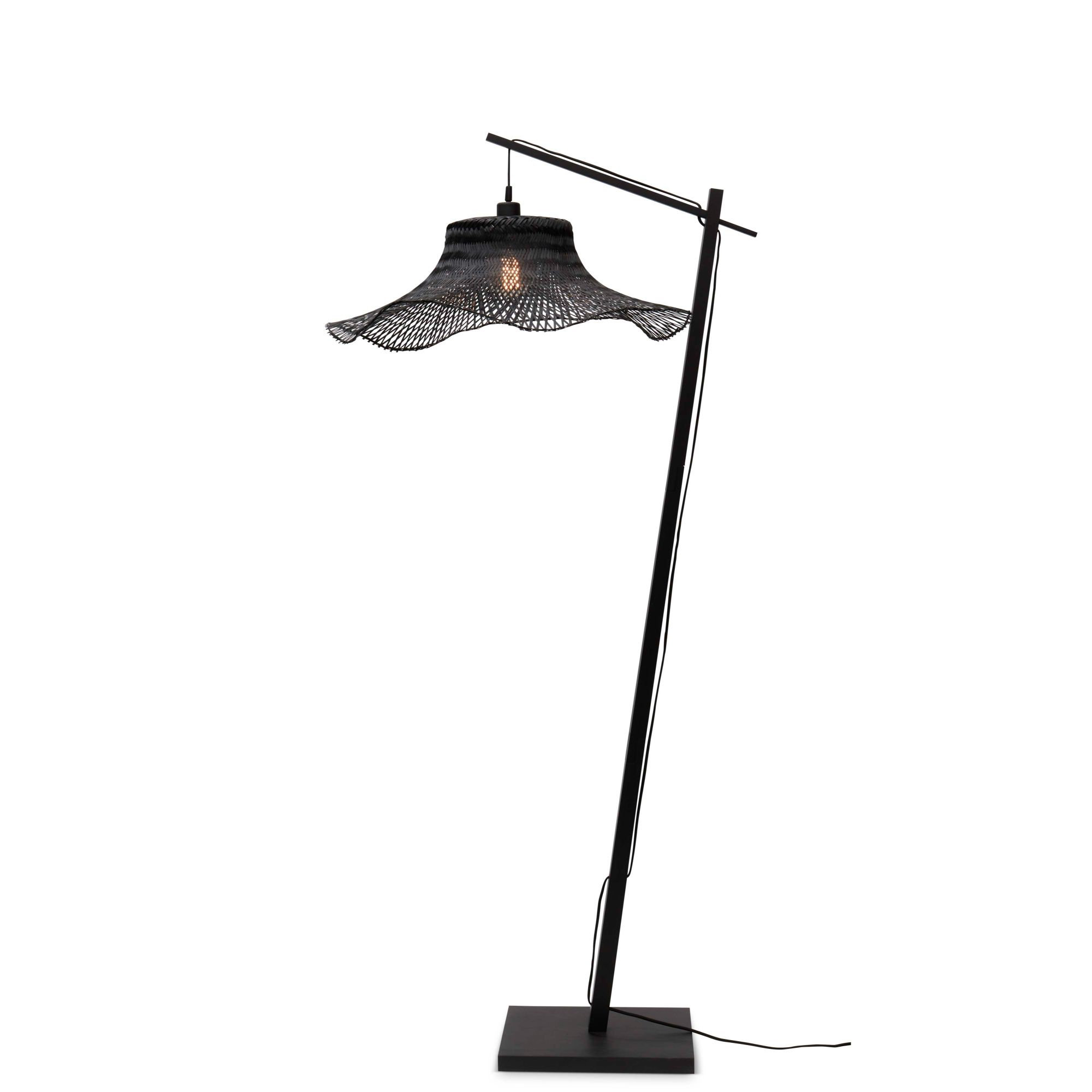 GOOD&MOJO vloerlamp Ibiza - zwart - Ø65cm