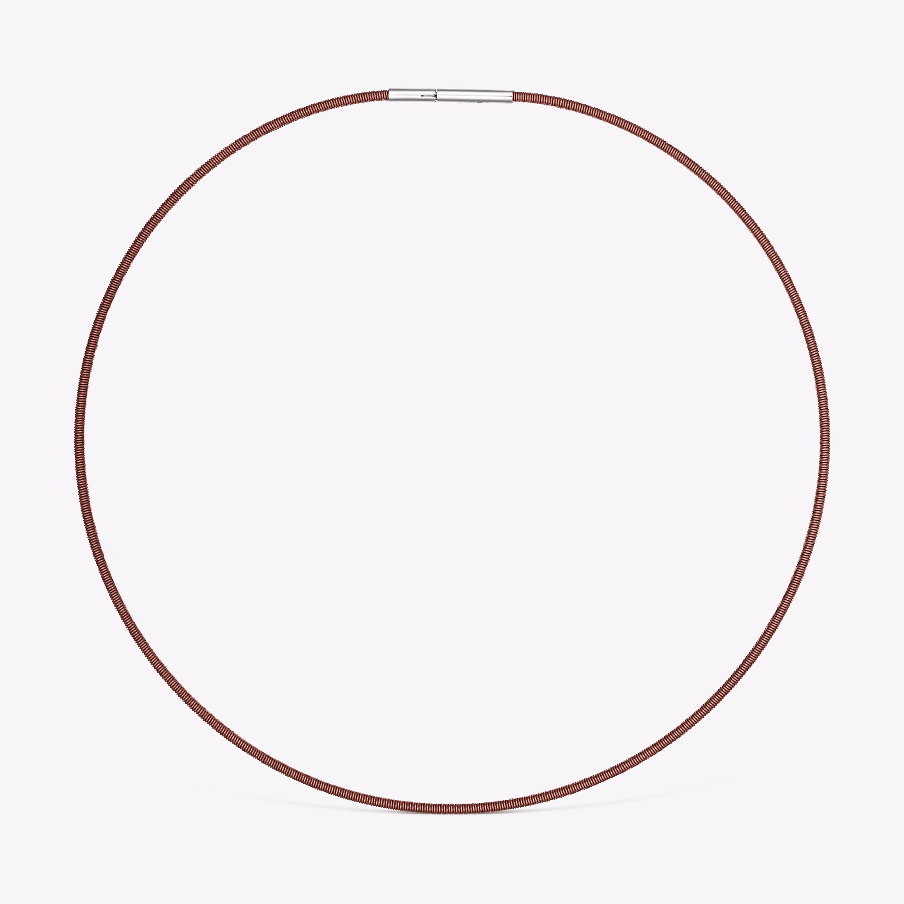 Collar de acero marrón 2 mm TOUS Mesh Tube