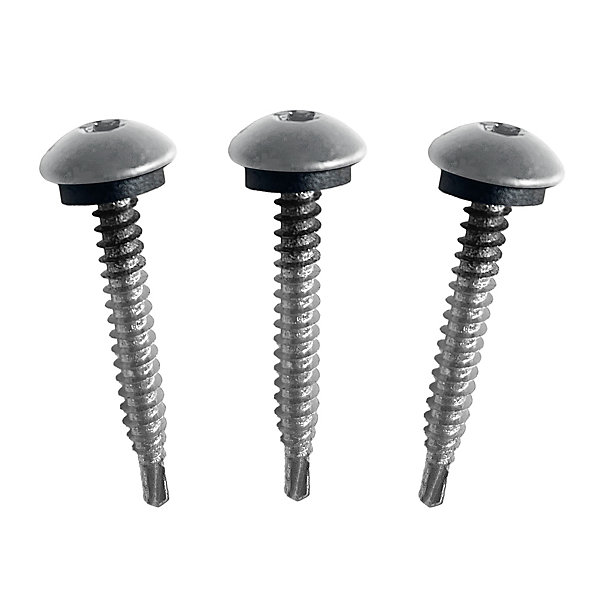 25 Kit de fixations pour bardage Le Profileur Français coloris gris clair