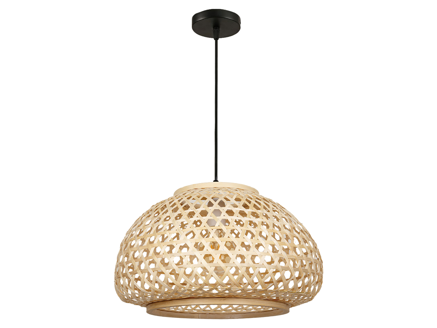 Lampa wisząca Borneo bambusowa beżowa