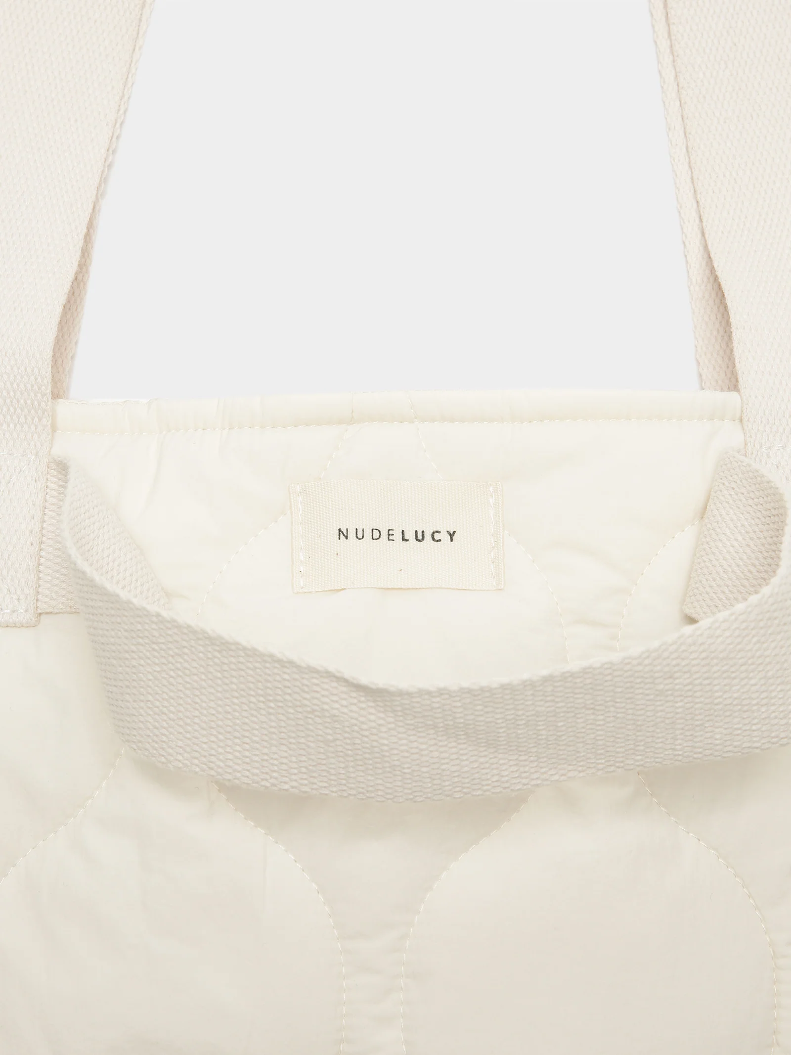 Nude Puffer Tote Bag
