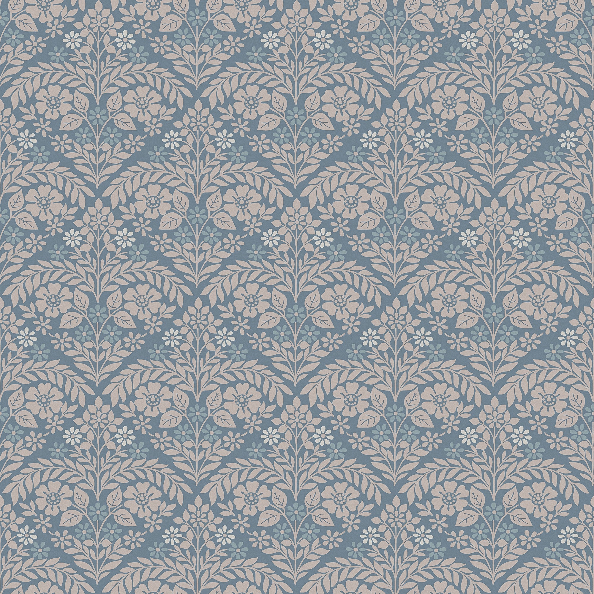 Laura Ashley Vliesbehang - Margam - Newport Blue - Blauw 10mx52cm