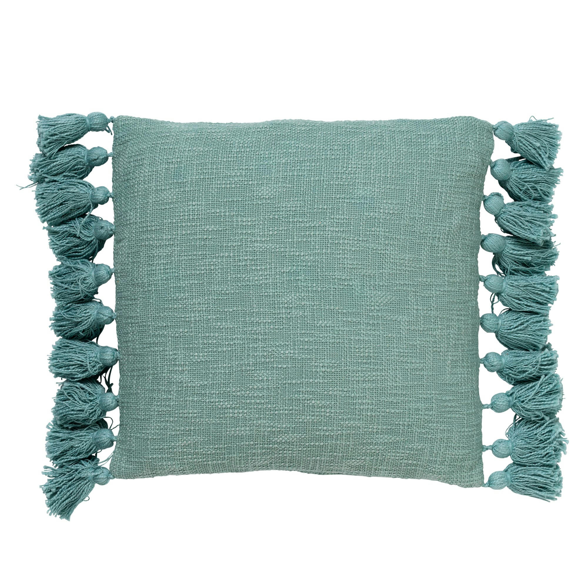 RUBY - Coussin - vert en coton 45x45 cm uni