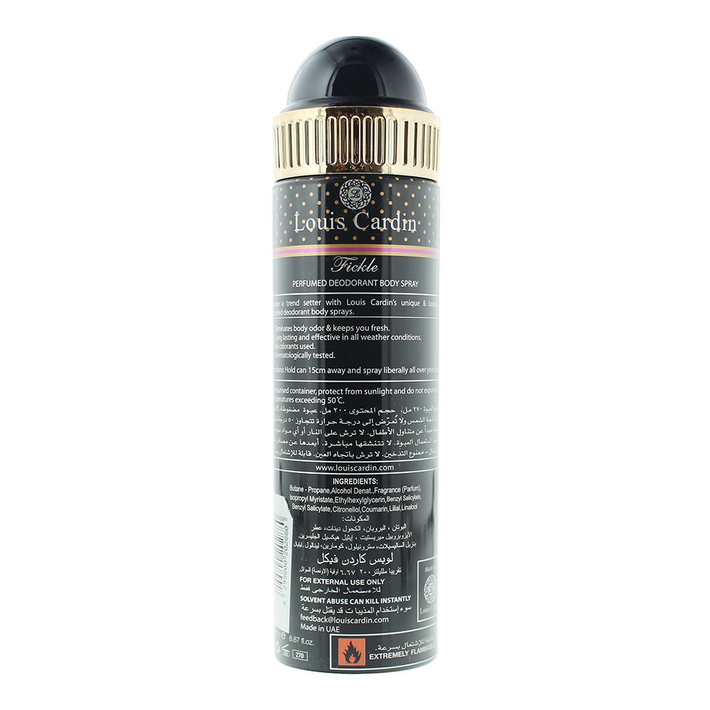 Louis Cardin Fickle Deodorant Spray 200ml