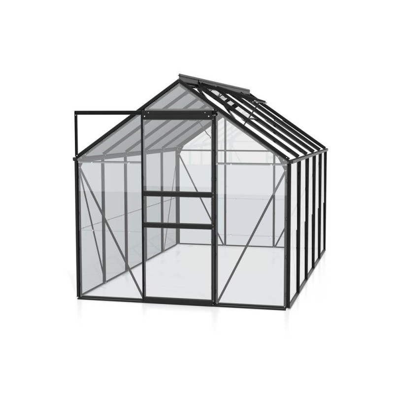 Serre en verre Venus noire 6,2 m² VITAVIA