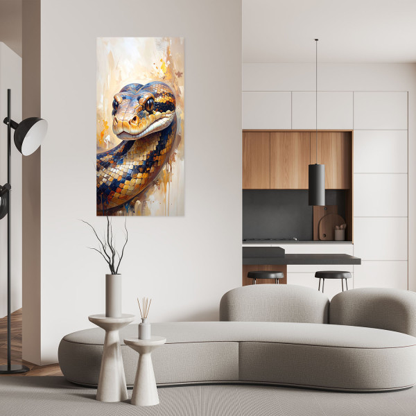 Naklejka samoprzylepna Feeby Głowa Węża Zwierzęta Natura 40x80
