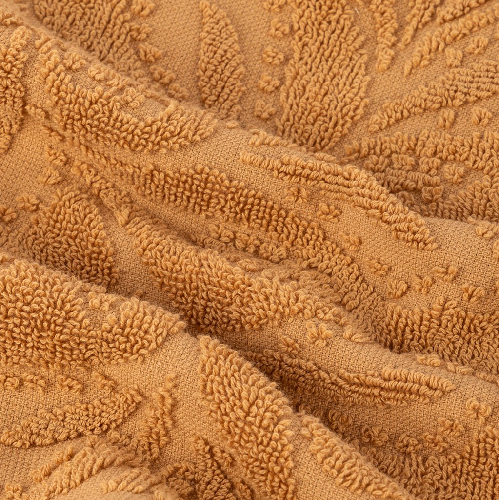 Toalha de Banho Jacquard Floral Amarelo LUOPING