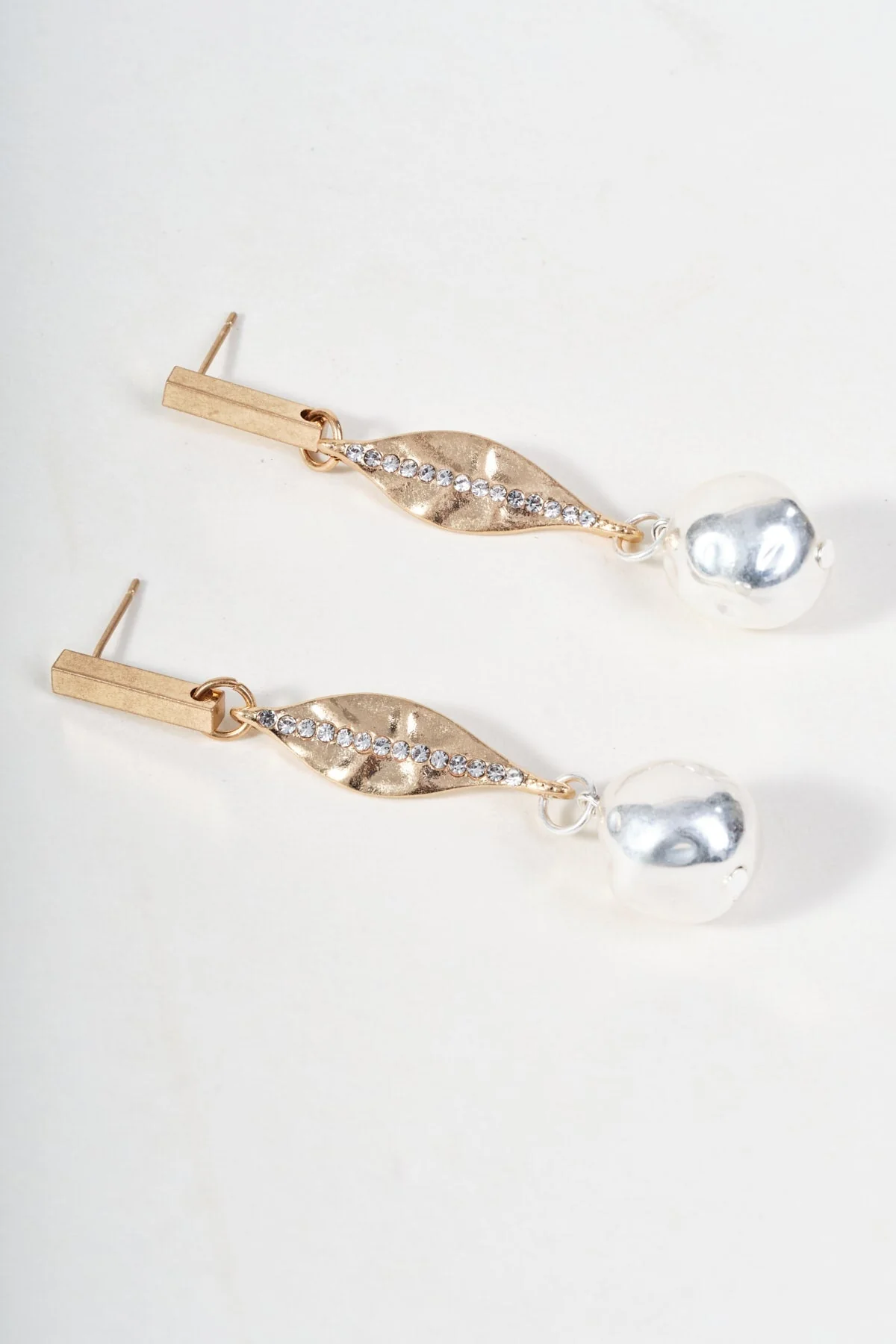 Silver Pearl Drop Earrings