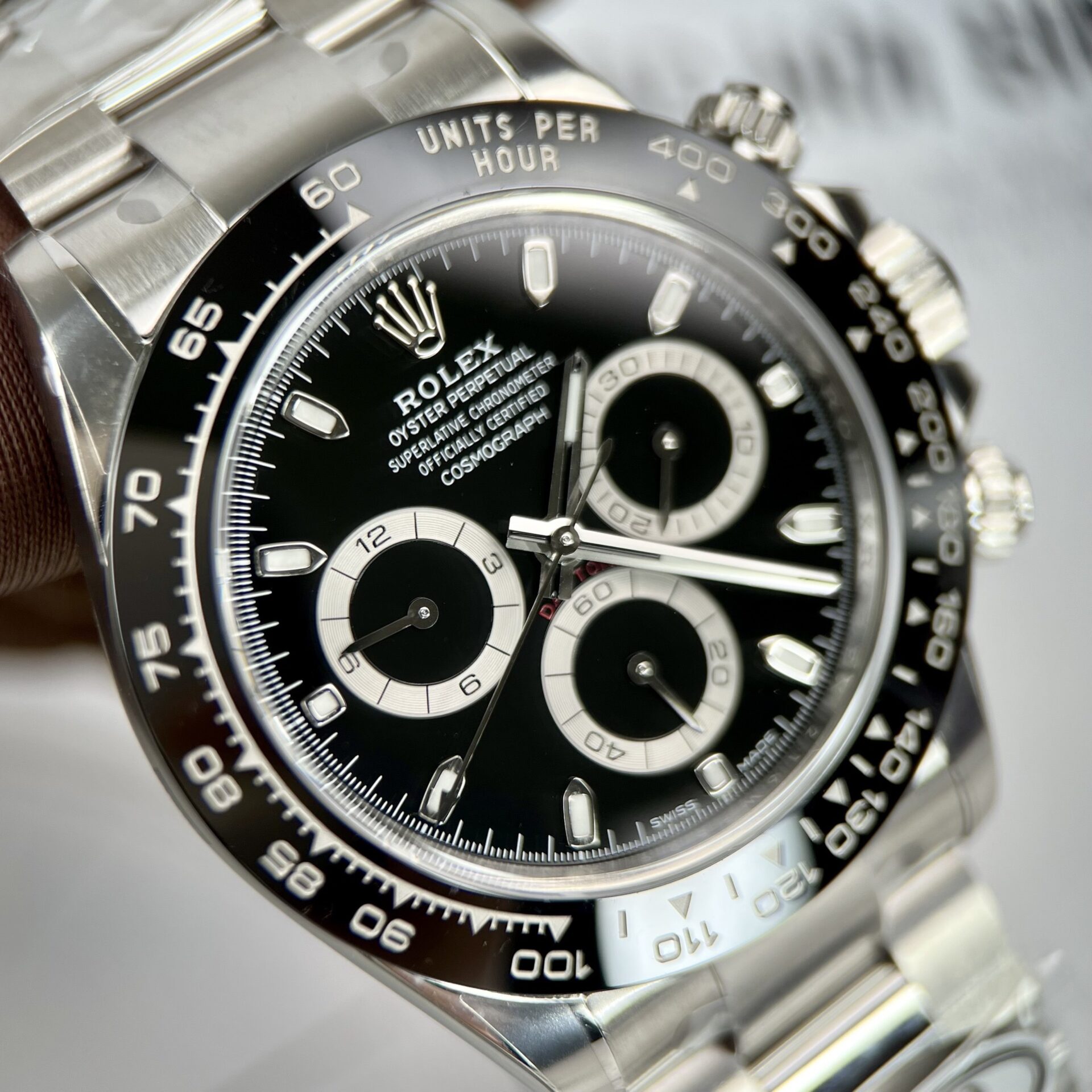 Rolex Daytona 116500LN Godzilla 904L Steel Black Dial 40mm Oyster Super Clone