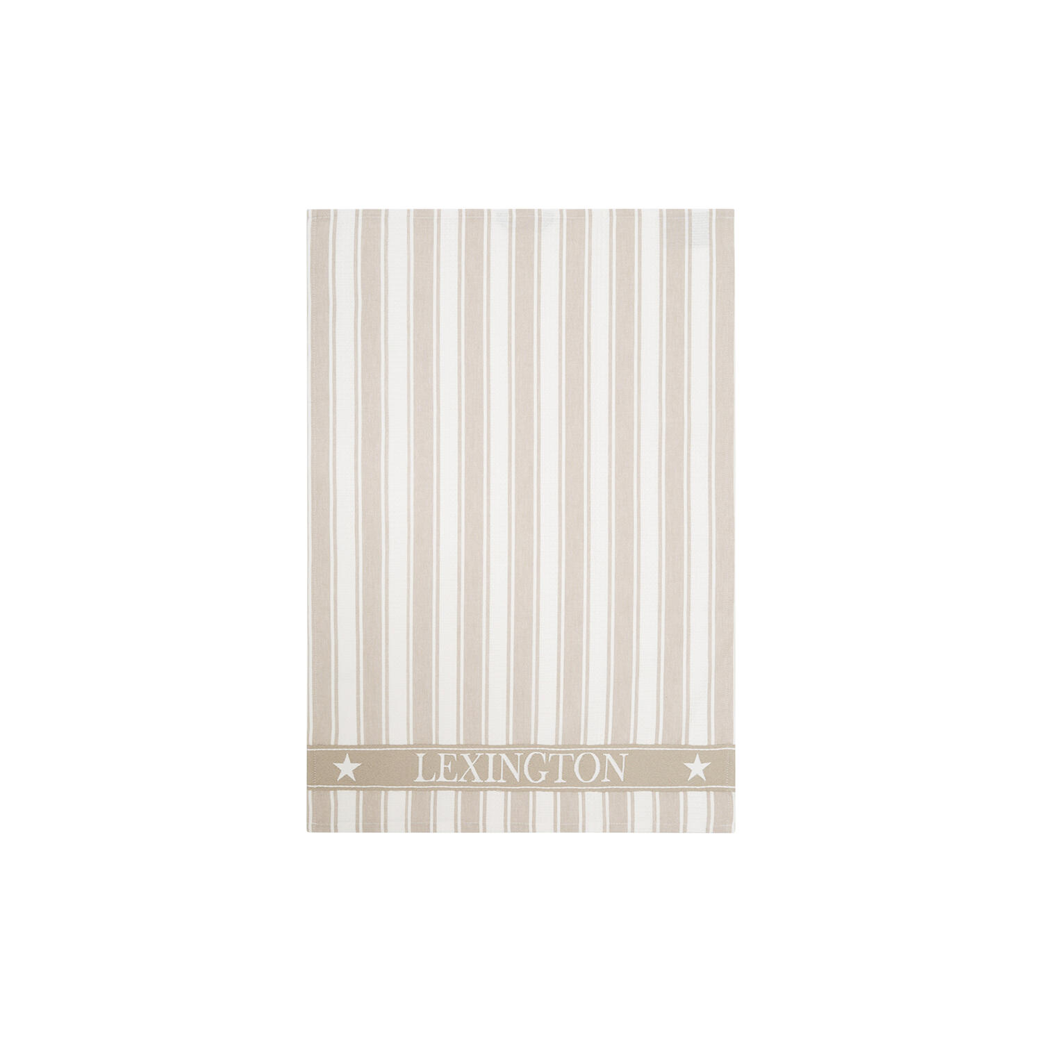 Icons Cotton Twill Waffle Striped viskestykke, beige/white