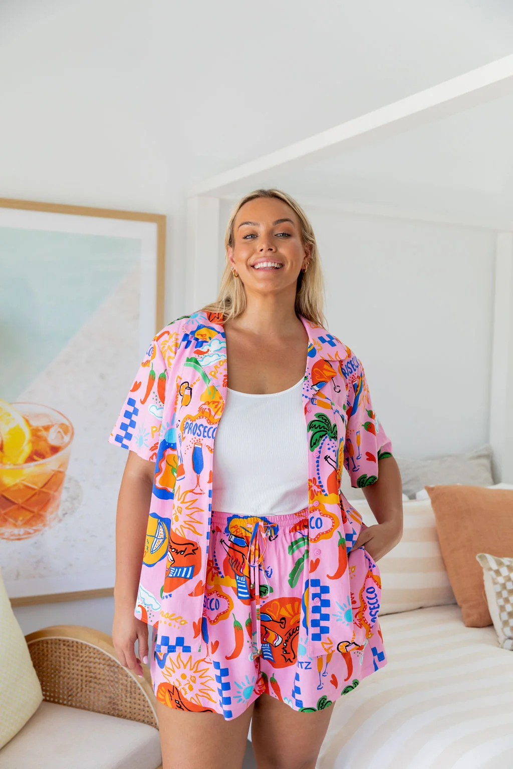 Marley Linen Blend Shirt in Cin Cin