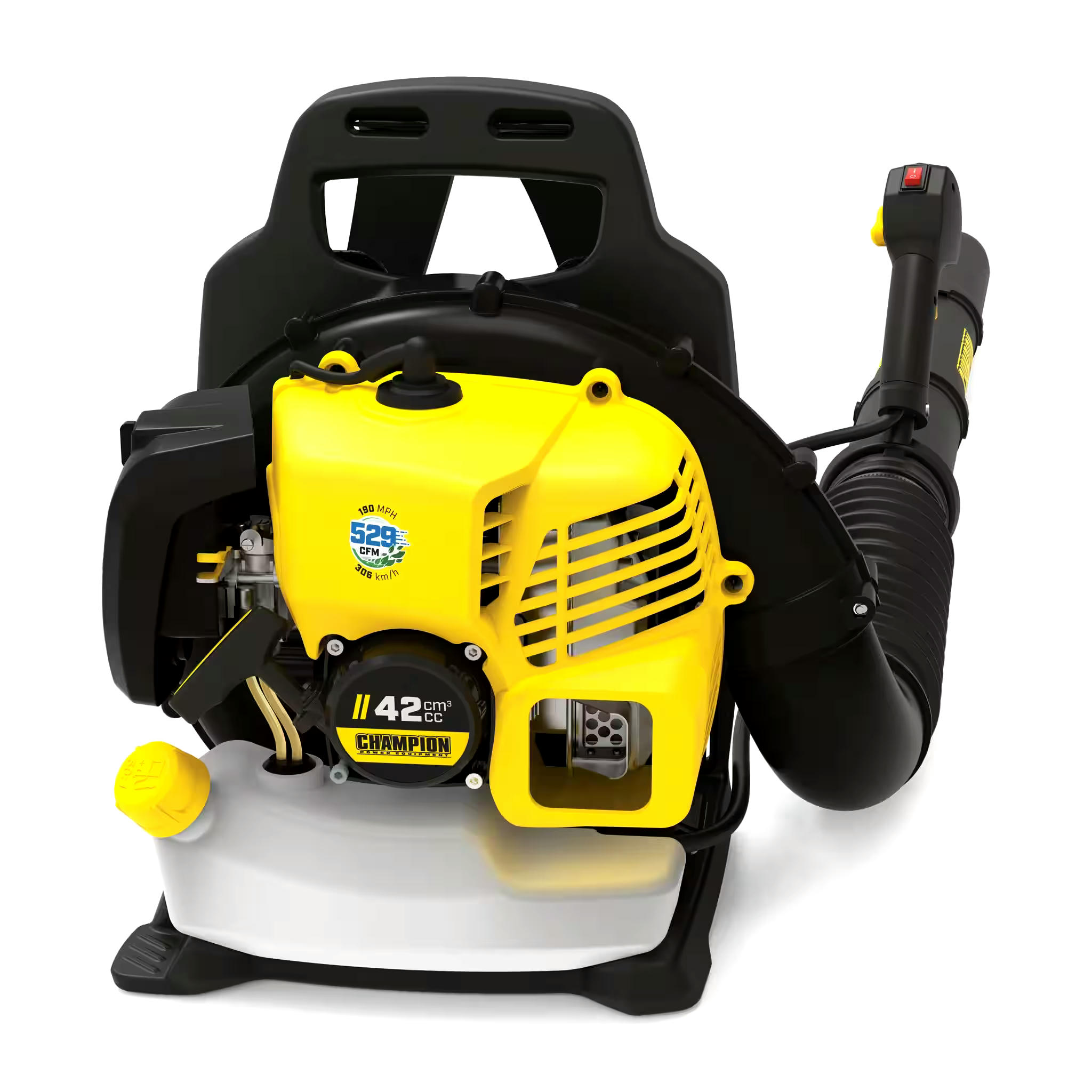 Champion Power Equipment 200934 42cc / 529CFM Backpack Leaf Blower with Air Purge Black