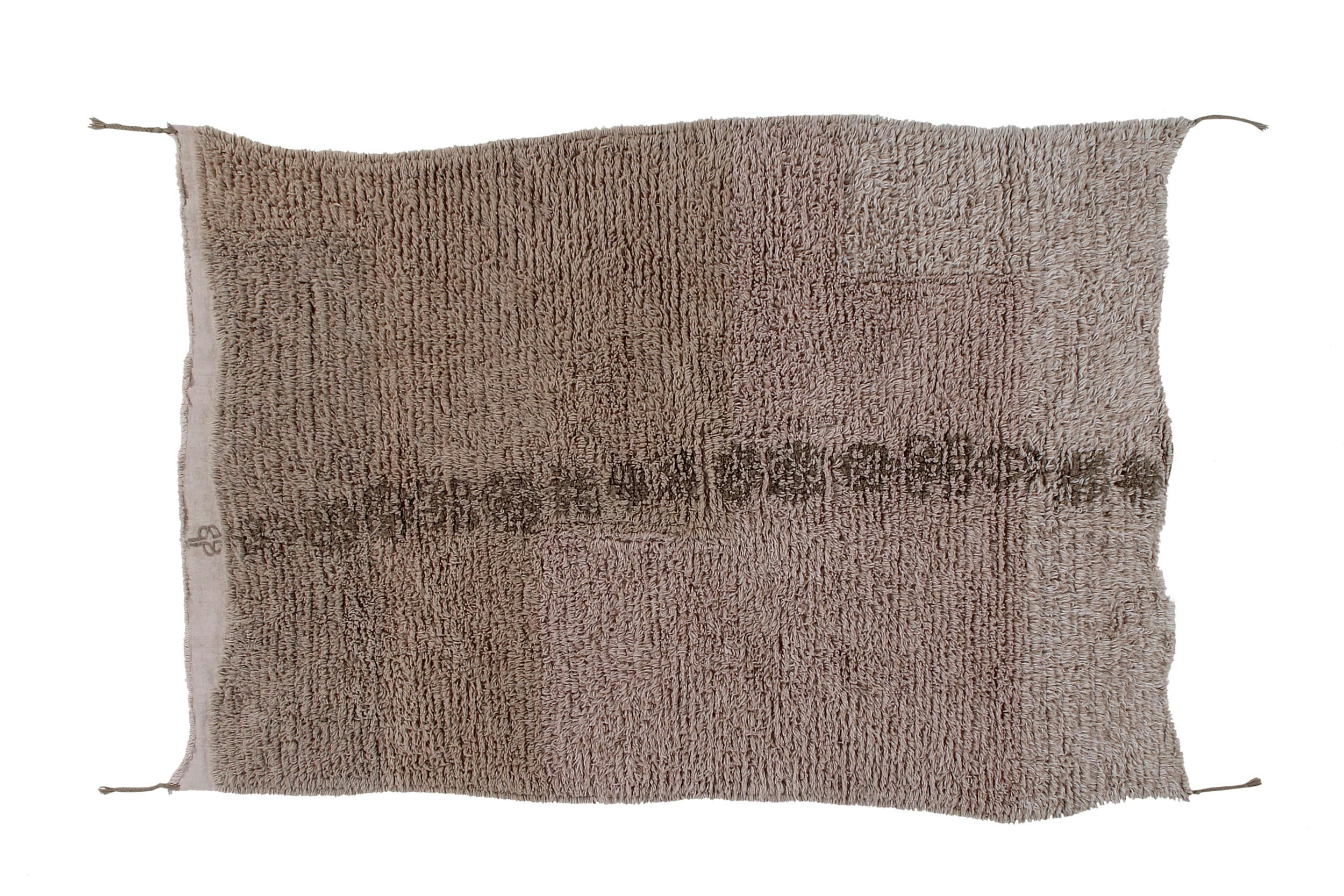 AFRICA - Tapis lavable en laine rose 140x200