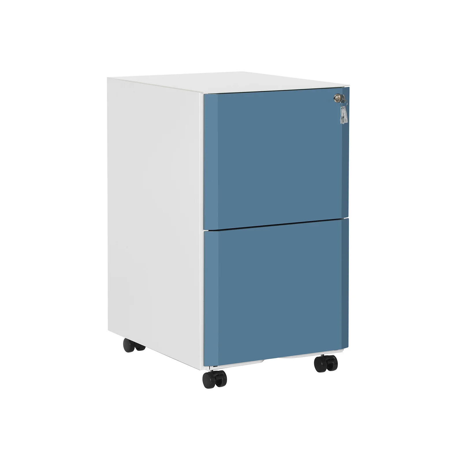 Caisson 2 tiroirs bleu canard