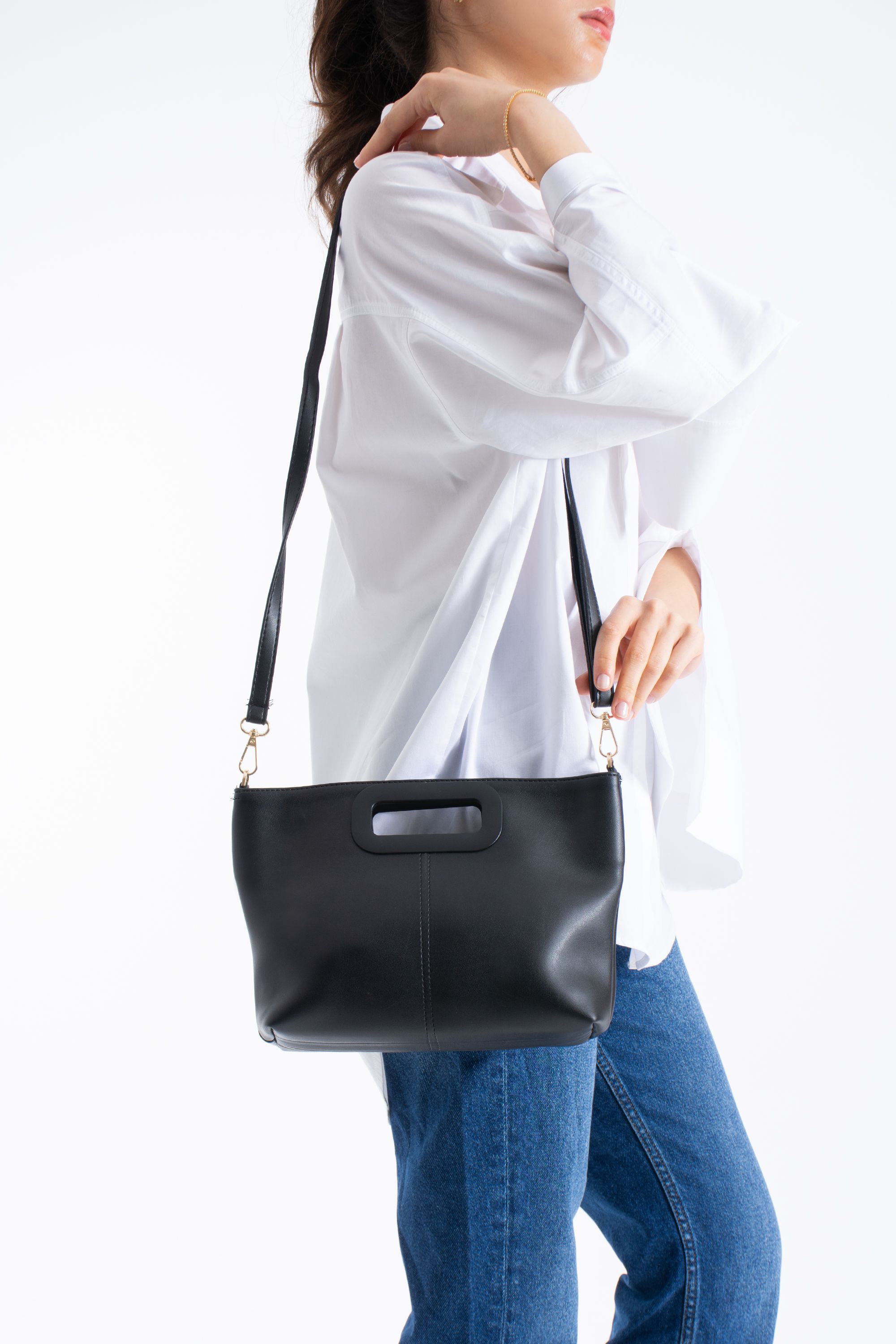 Belissh Crossbody Bag With Handle Detail