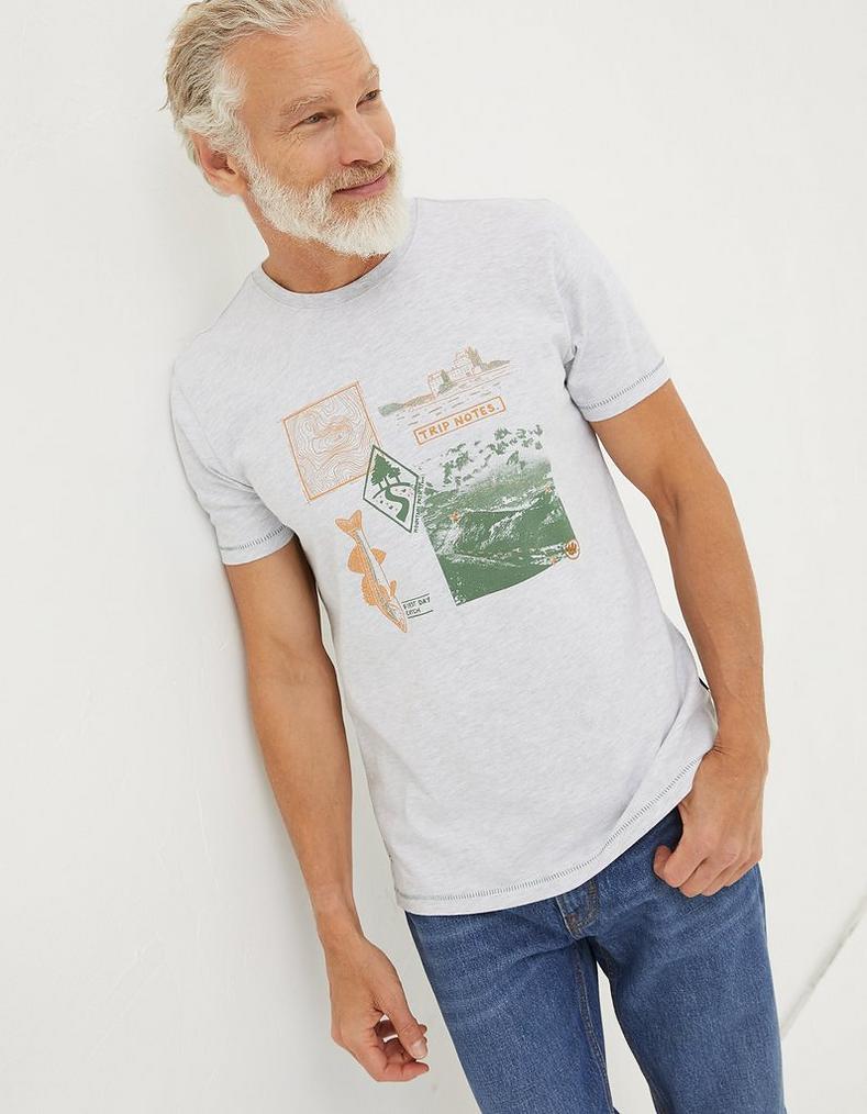 Trip Notes Printed T-Shirt