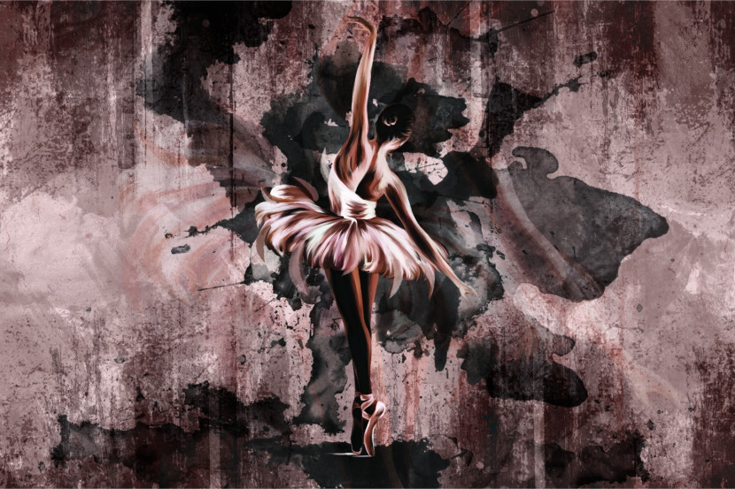 Fototapeta Młodzieżowa BALERINA Beton Mur 90x60cm
