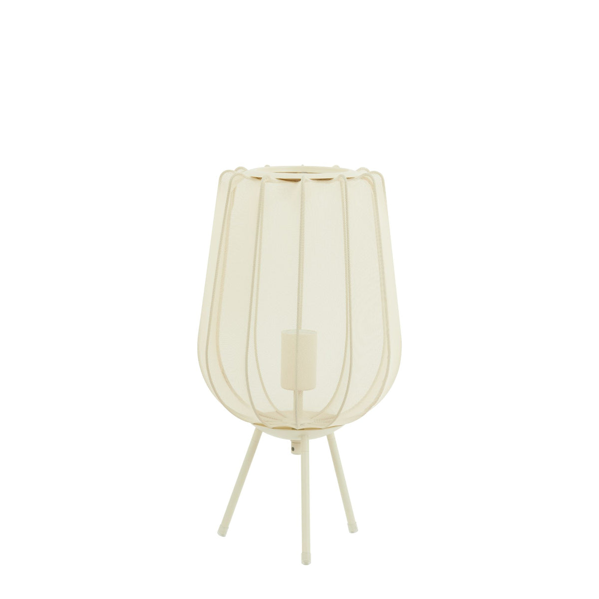 Light & Living tafellamp Plumeria - bruin - Ø25cm