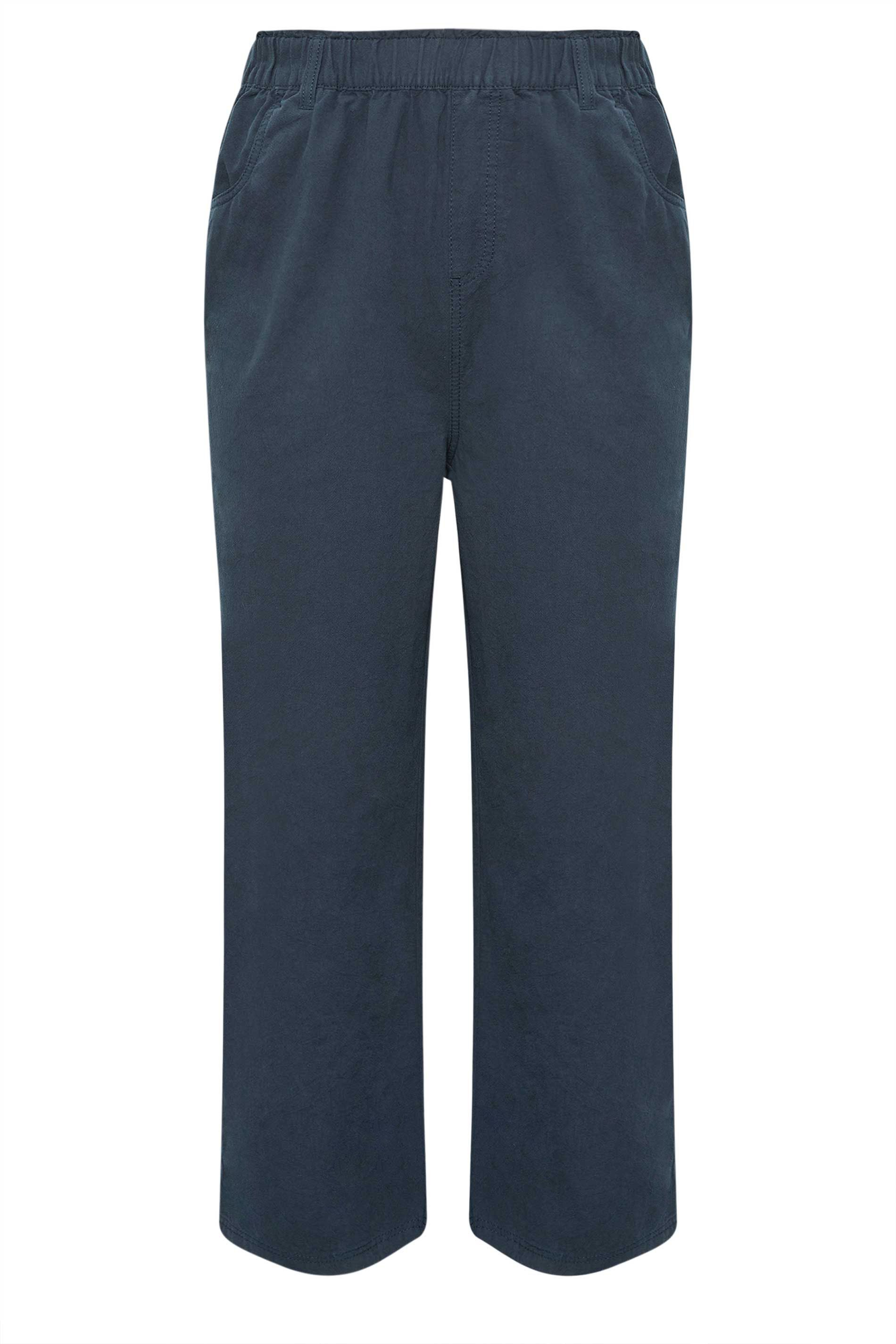Yours Cool Cotton Wide Leg Trousers