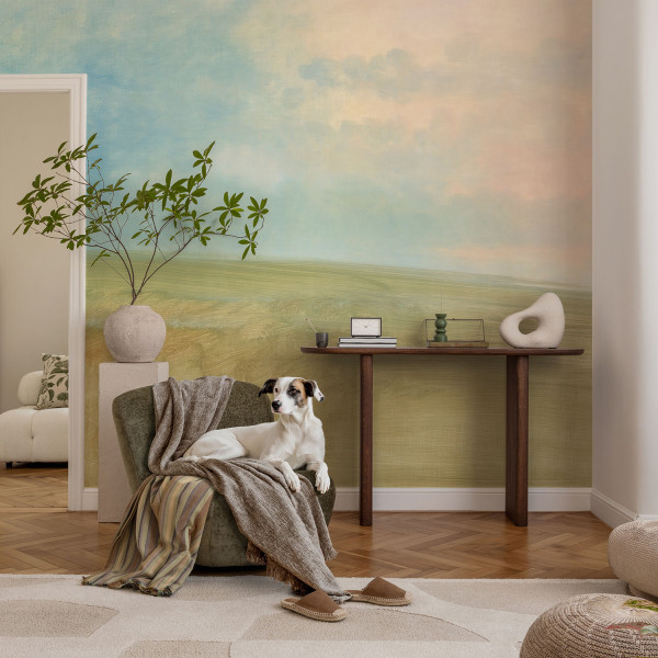 Tapeta Pastelowe pola ocean flizelina 3d 104x70