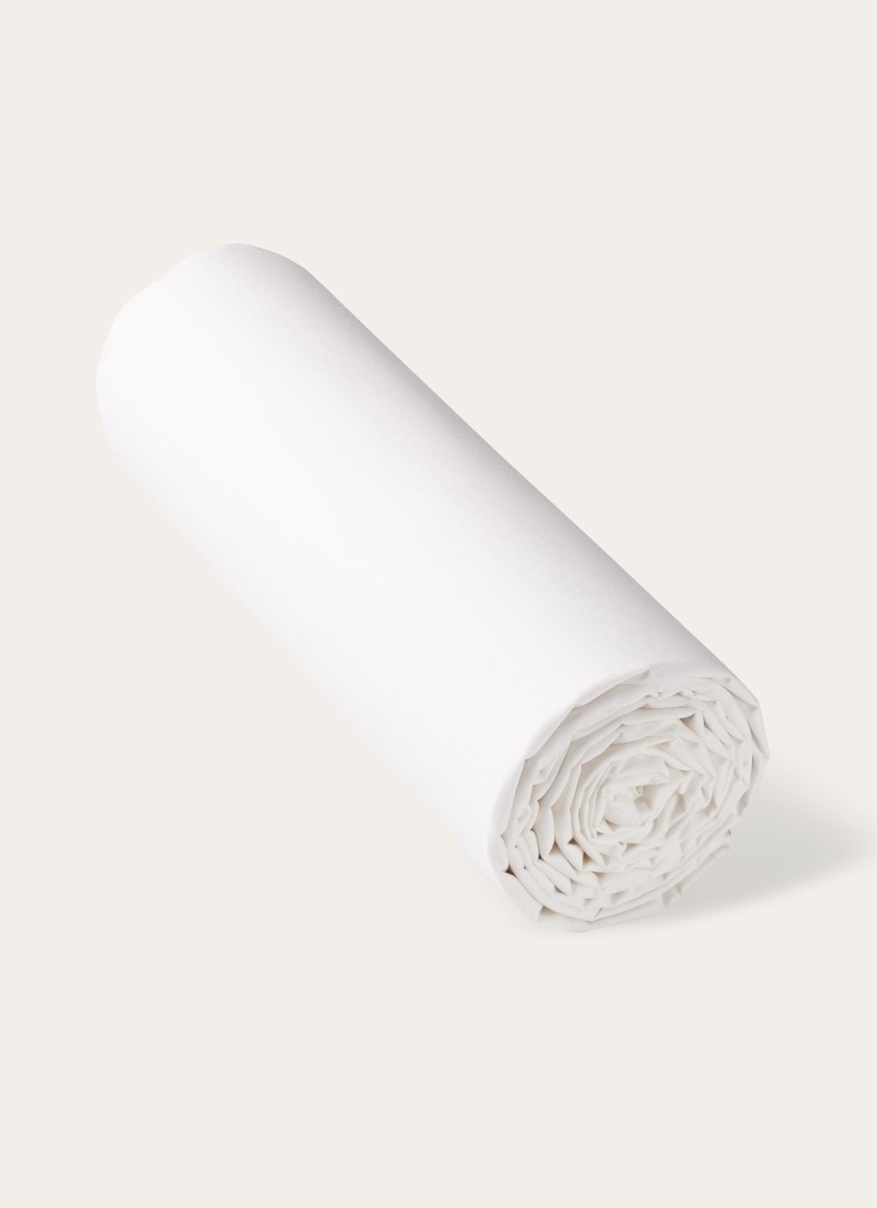 DRAP HOUSSE EN PERCALE DE COTON POUR LIT ARTICULÉ BLANC