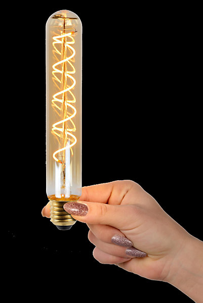 Lucide T32 - Ampoule filament - 3,2 cm - LED Dim. - E27 - 1x4,9W 2200K - Ambre